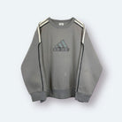 Adidas 2002 Y2K Big Logo Sweater Grau L - Vinverse