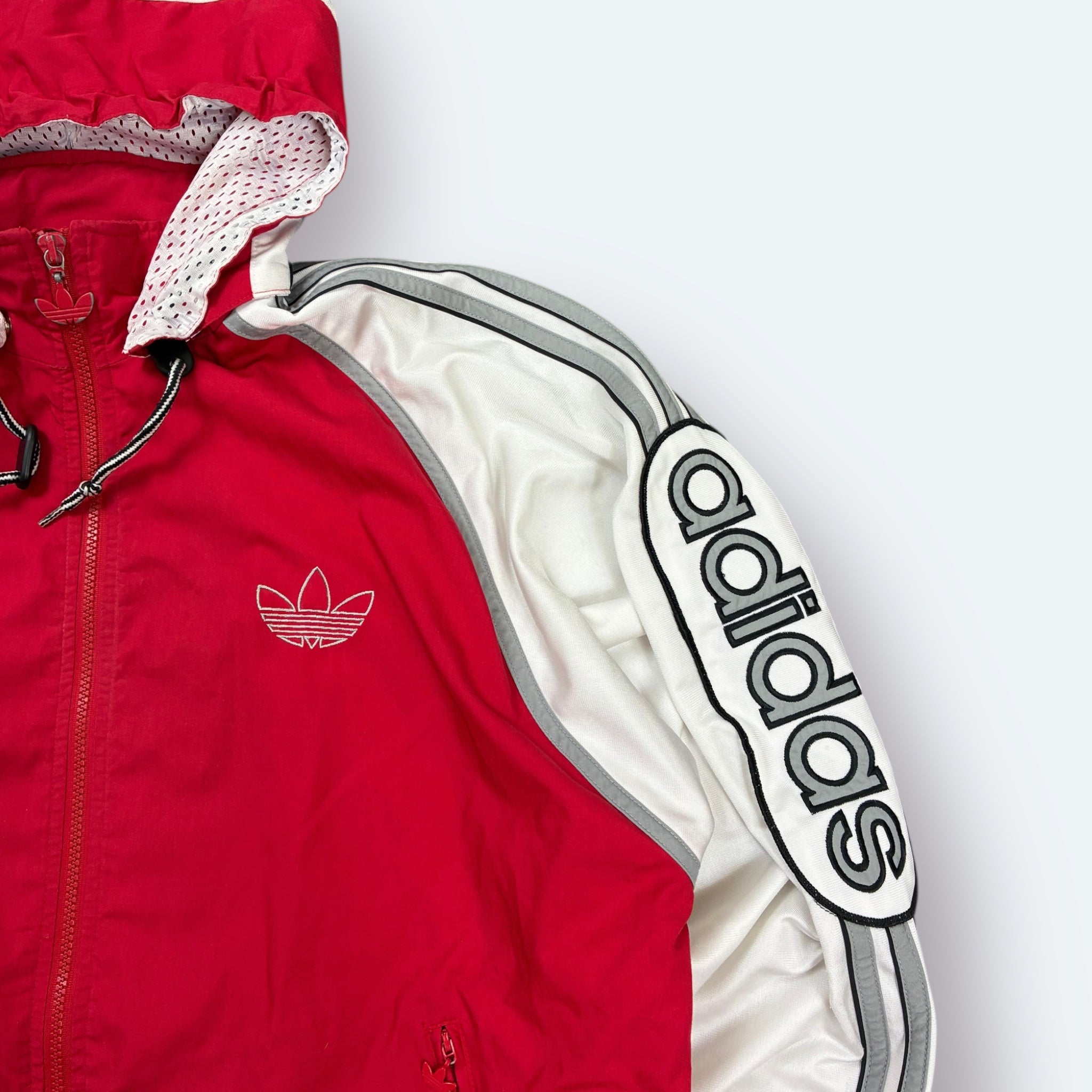 Adidas 80er Vintage Trainingsjacke Rot M - Vinverse