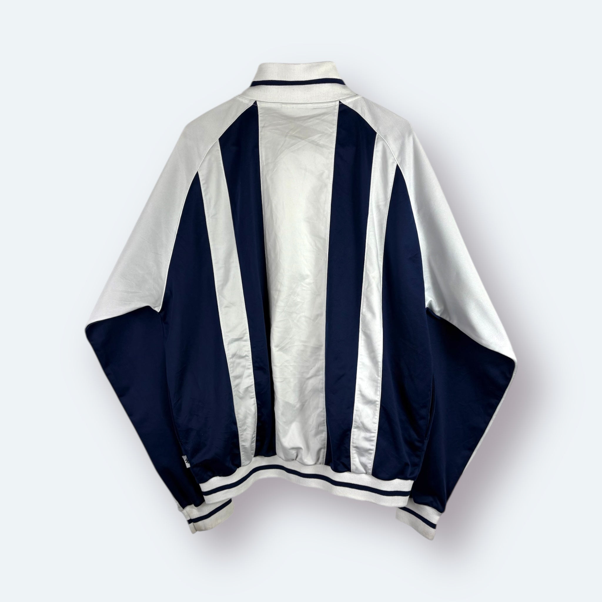 Kappa 90s Vintage Trainingsjacke Weiß Marineblau XL - Vinverse