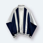 Kappa 90s Vintage Trainingsjacke Weiß Marineblau XL - Vinverse