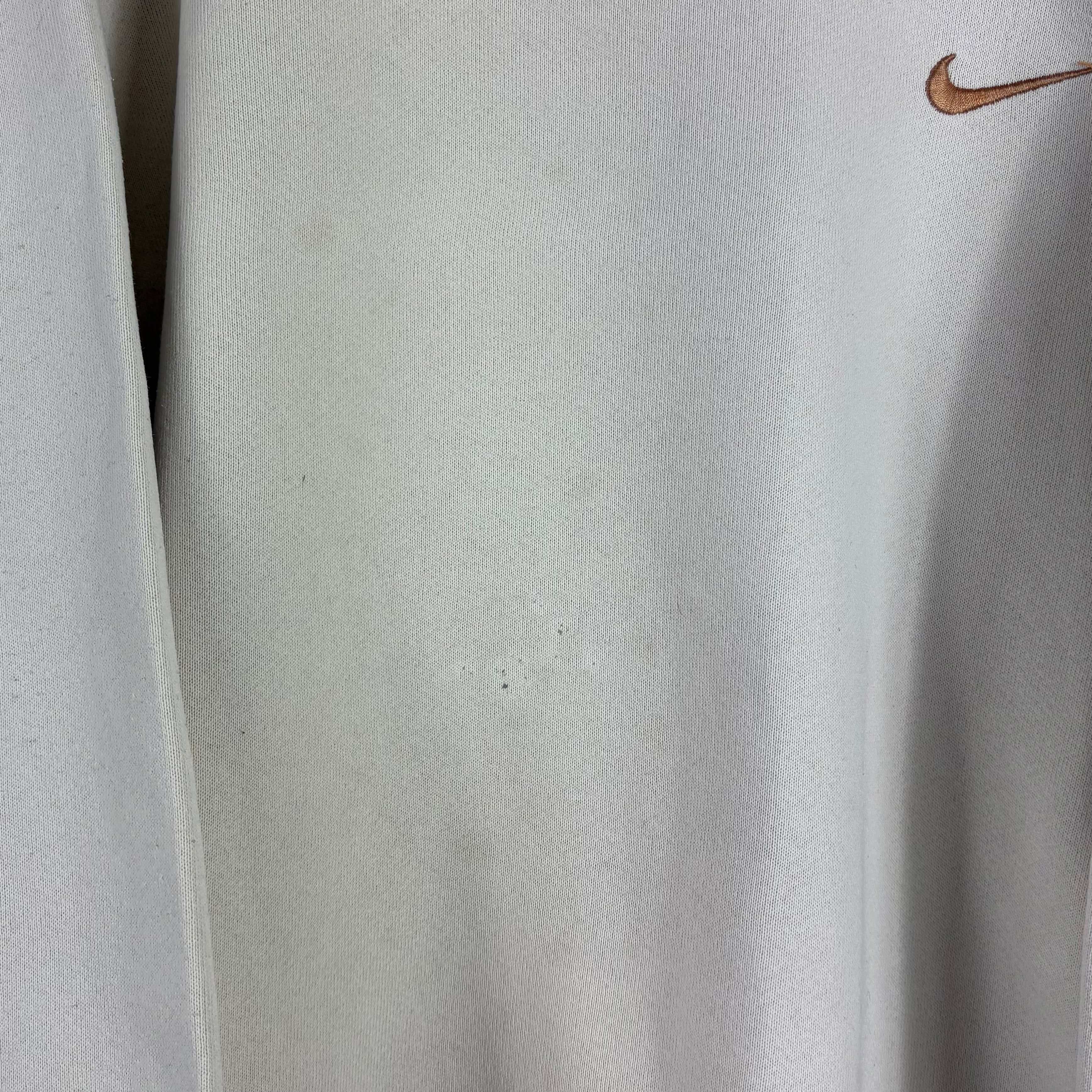 Nike 90s Vintage Hoodie Beige M - Vinverse