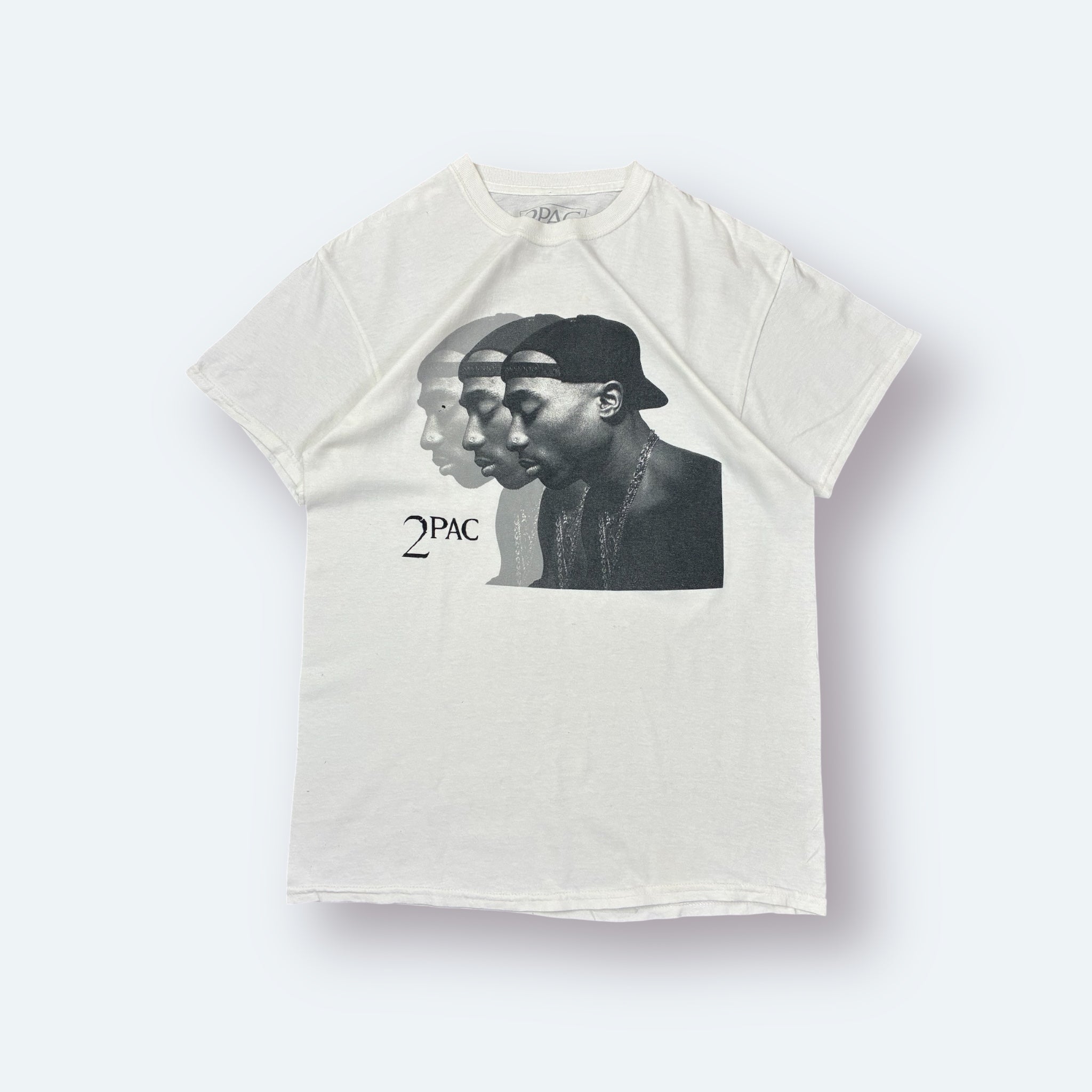 2Pac Print Shirt Weiß M - Vinverse