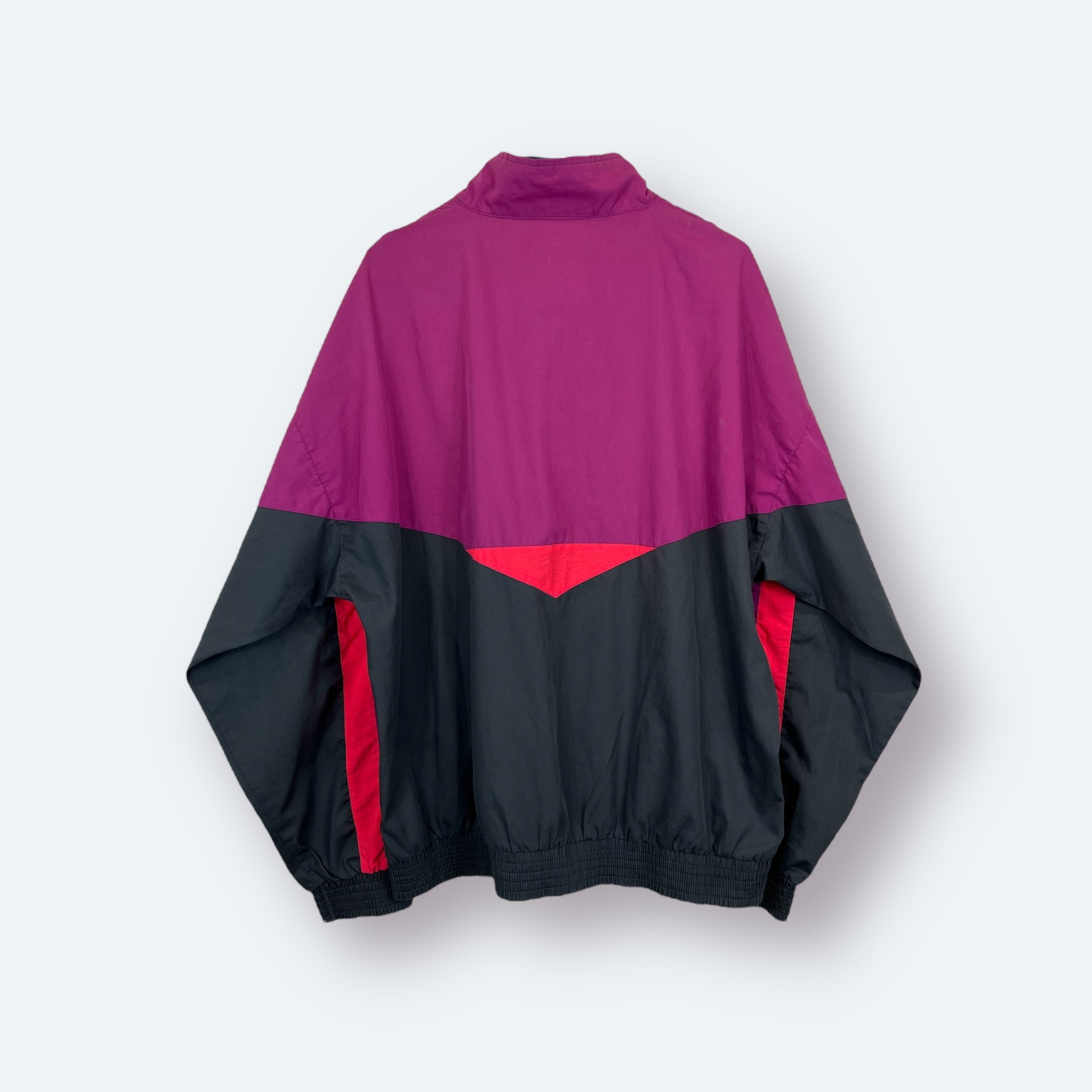 Nike 80er 90er Vintage Trainingsjacke Lila Schwarz L - Vinverse