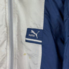 Puma 90s Vintage Trainingsjacke Weiß Blau M - Vinverse