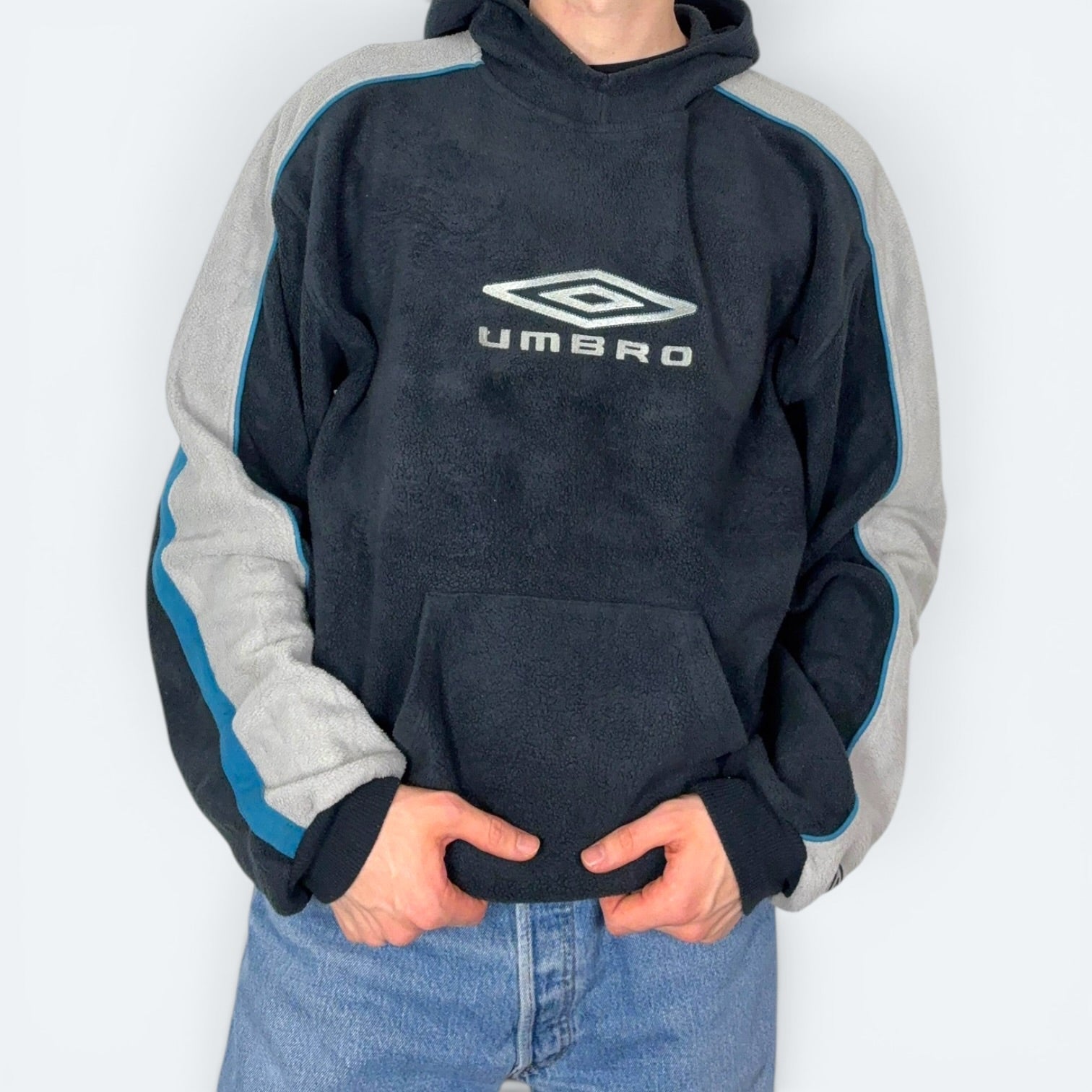 Umbro Vintage Fleece Hoodie Schwarz XL - Vinverse
