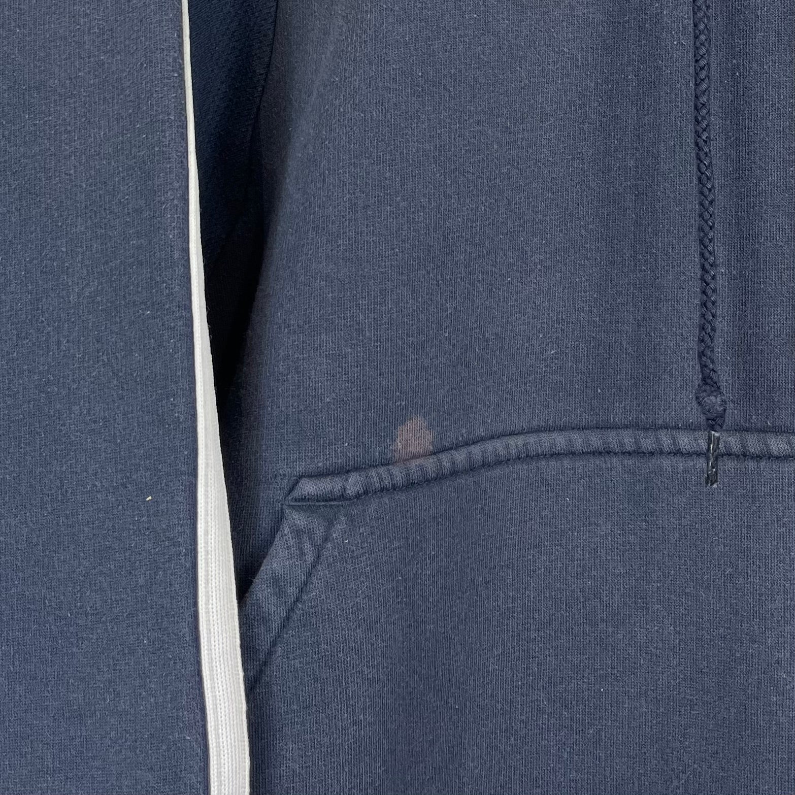 Adidas 2000er Hoodie bestickt Marineblau L - Vinverse