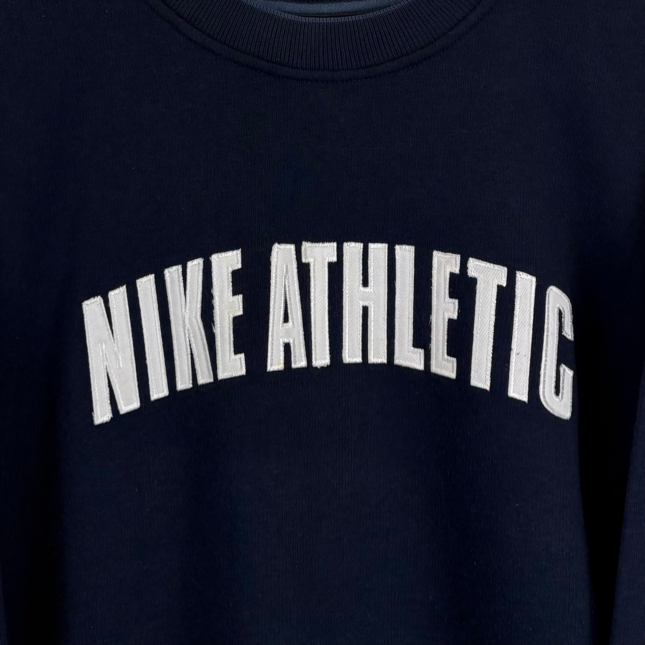 Nike Athletic 90s Vintage Sweater Marineblau XXL - Vinverse