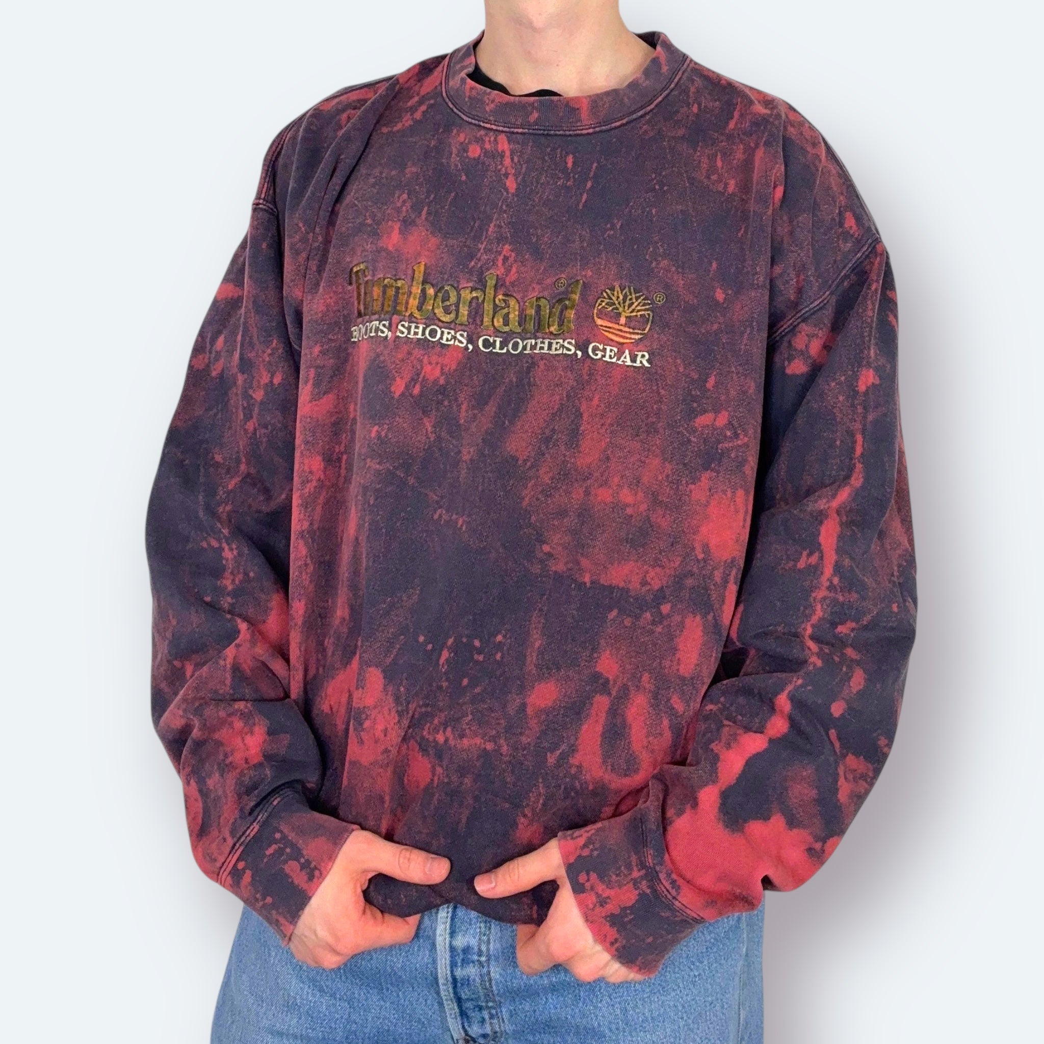 Timberland Vintage Sweater Bleached Lila XL - Vinverse