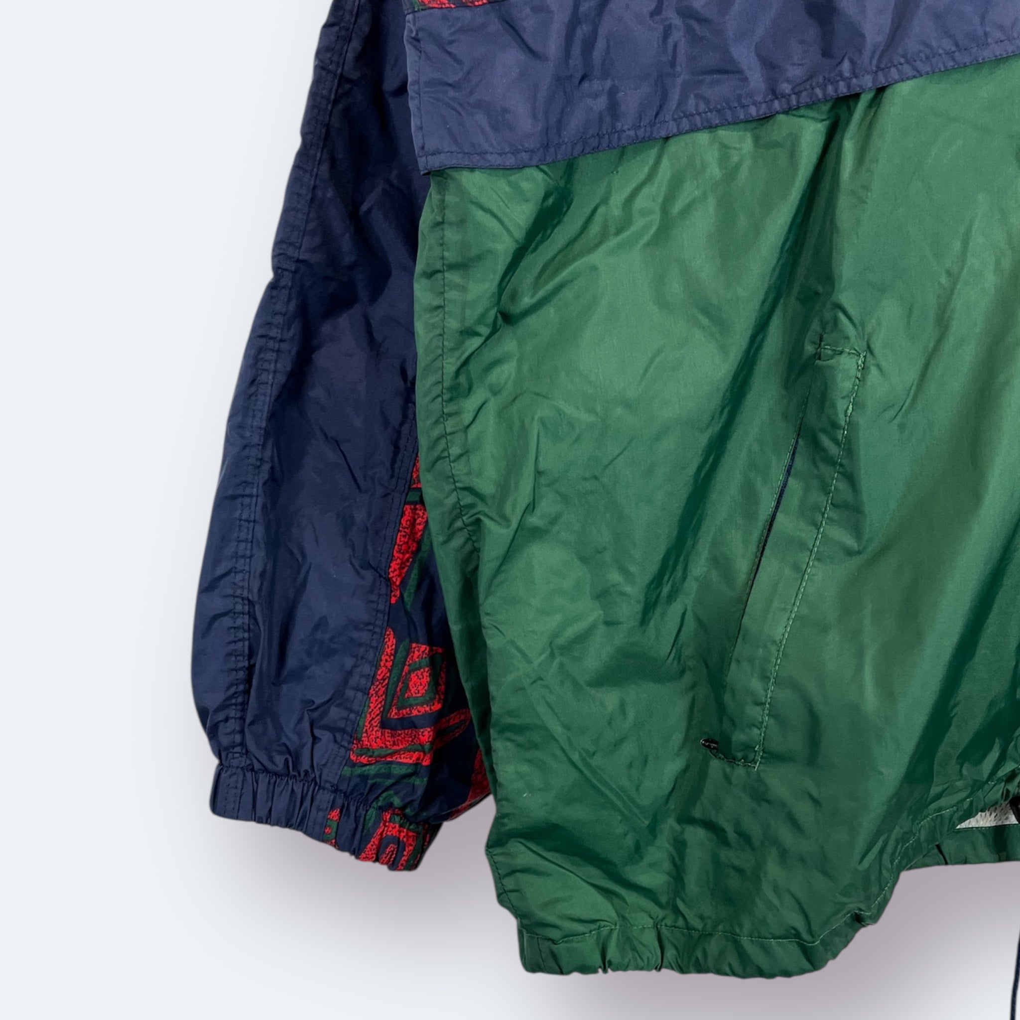 Shamp 90s Vintage Trainingsjacke Blau Grün M - Vinverse