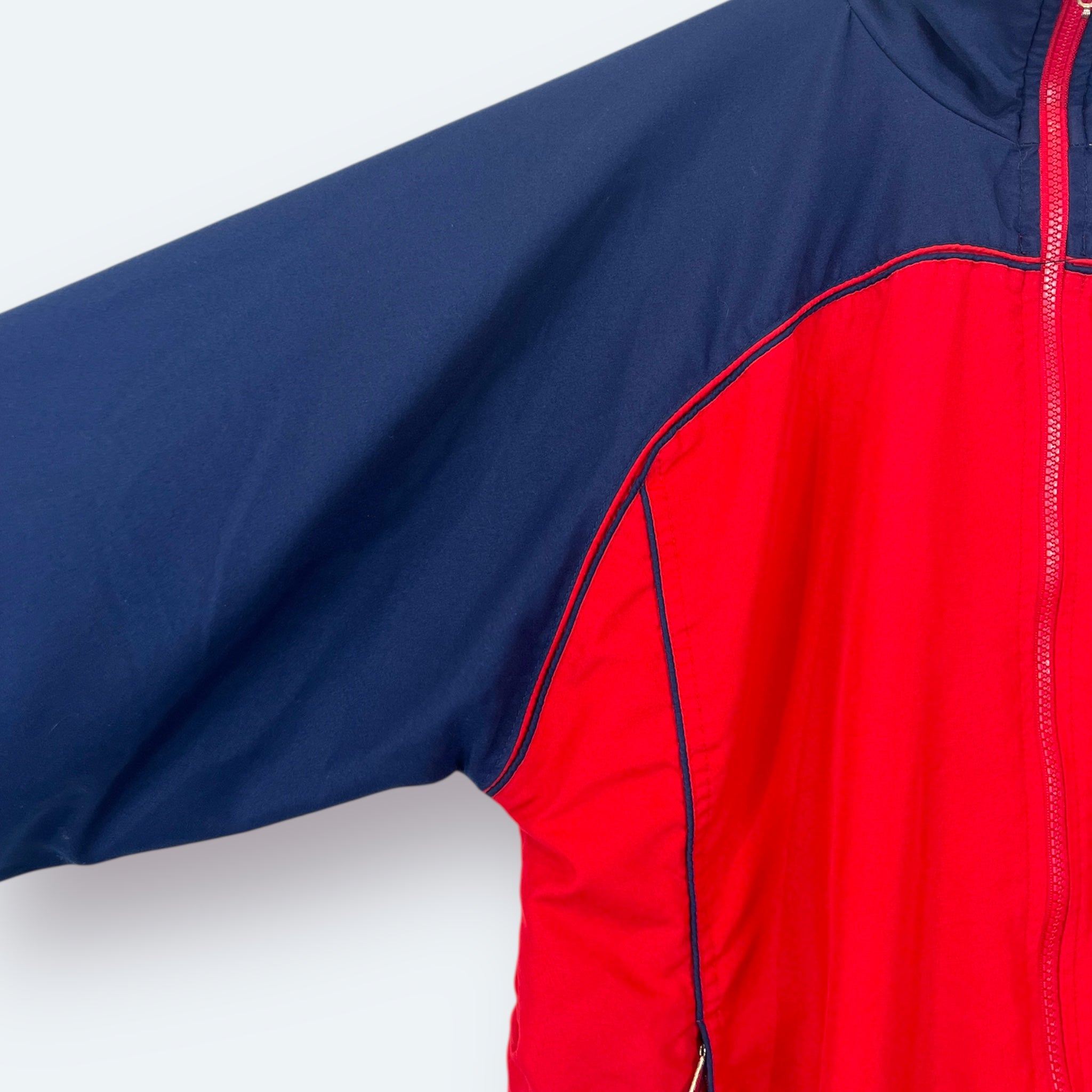 Adidas 90er Vintage Trainingsjacke bestickt Rot M - Vinverse