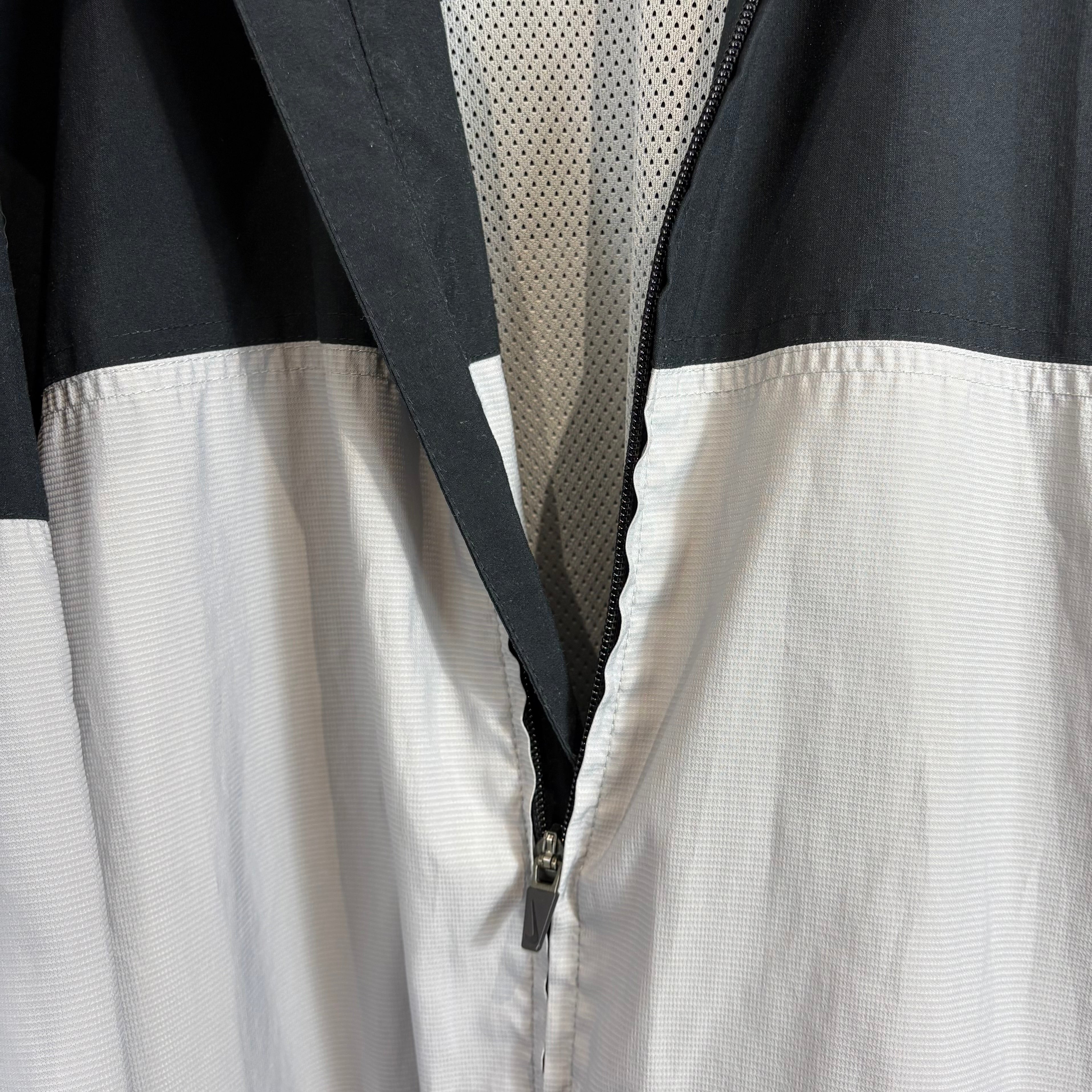 Nike 2000s Trainingsjacke Grau Schwarz XXL - Vinverse