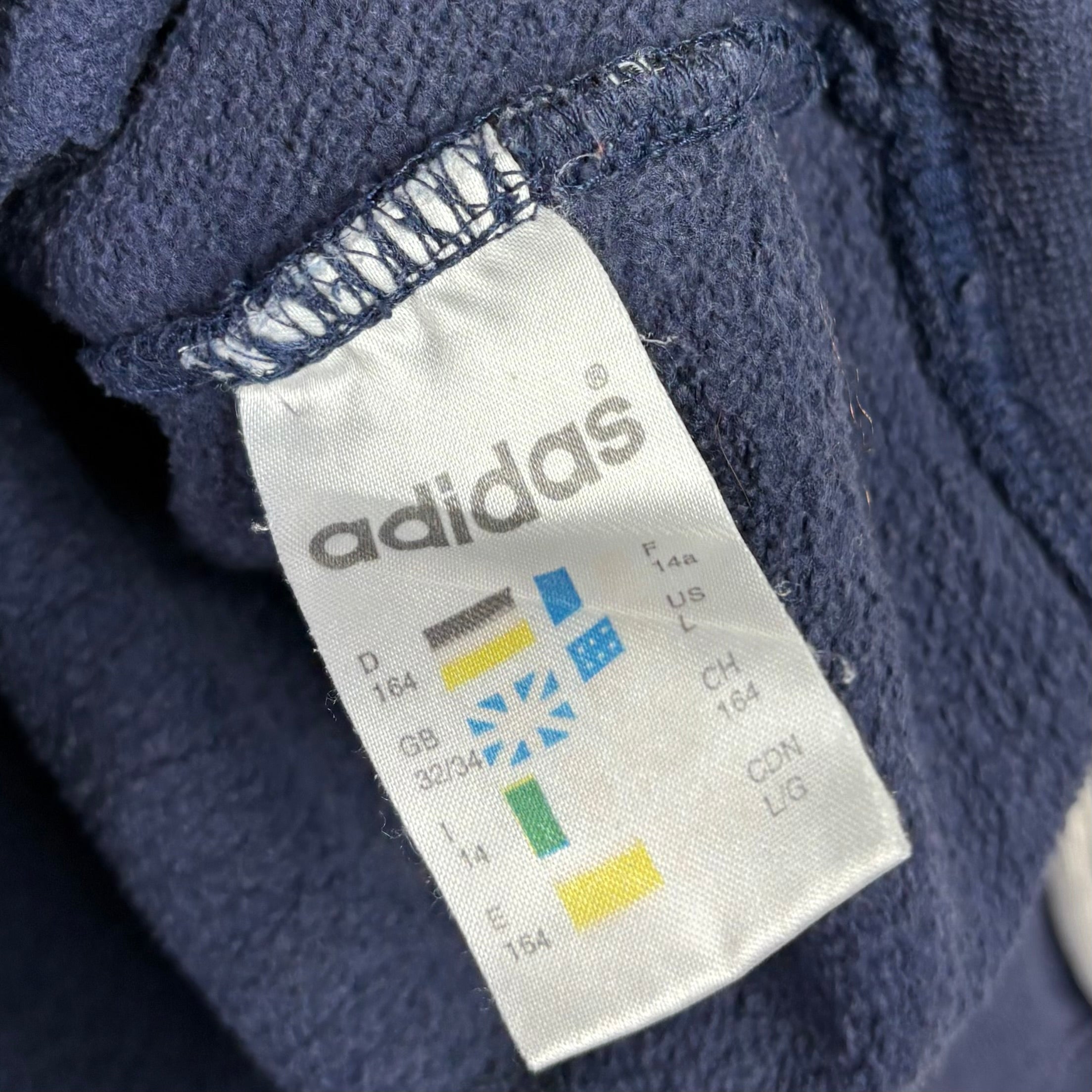 Adidas 90s Vintage Sweater Blau L (Größe & Mängel?)! - Vinverse