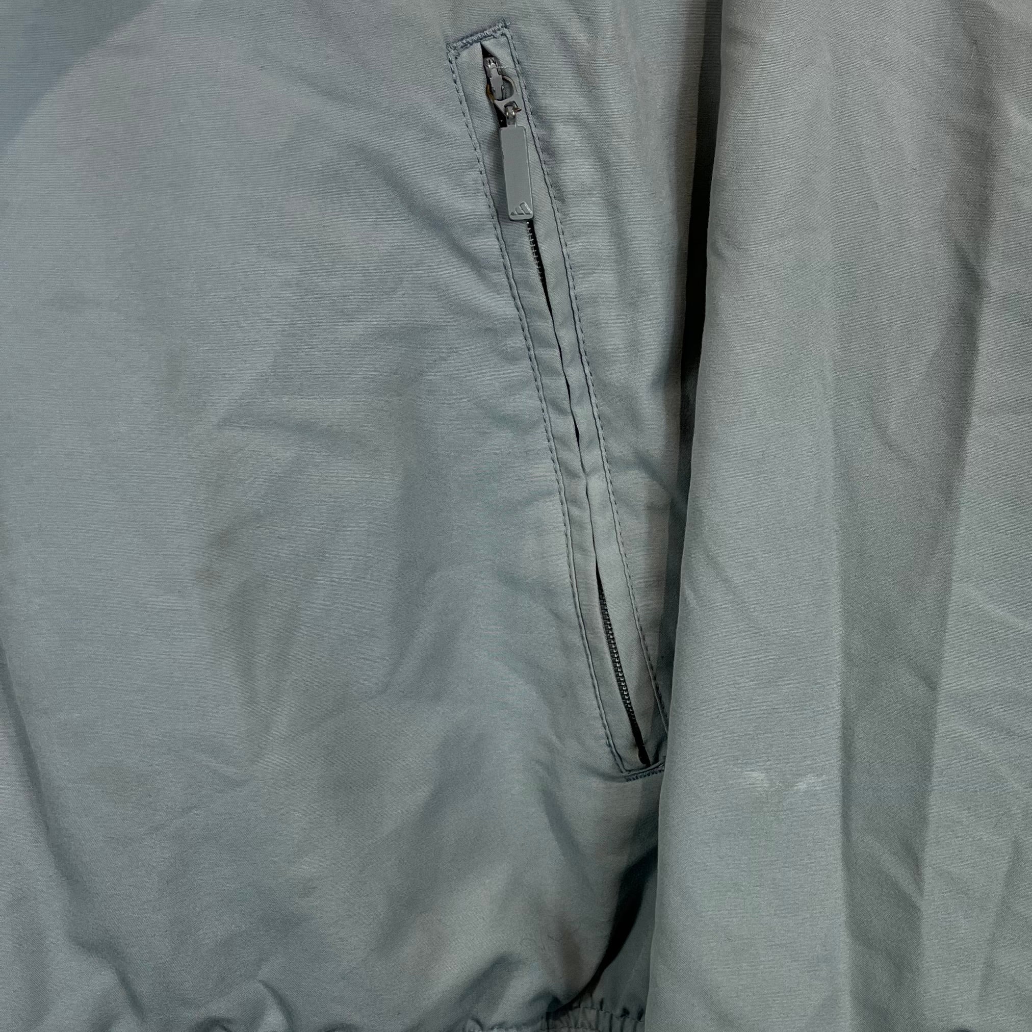 Adidas 2000er Trainingsjacke bestickt Grau M - Vinverse