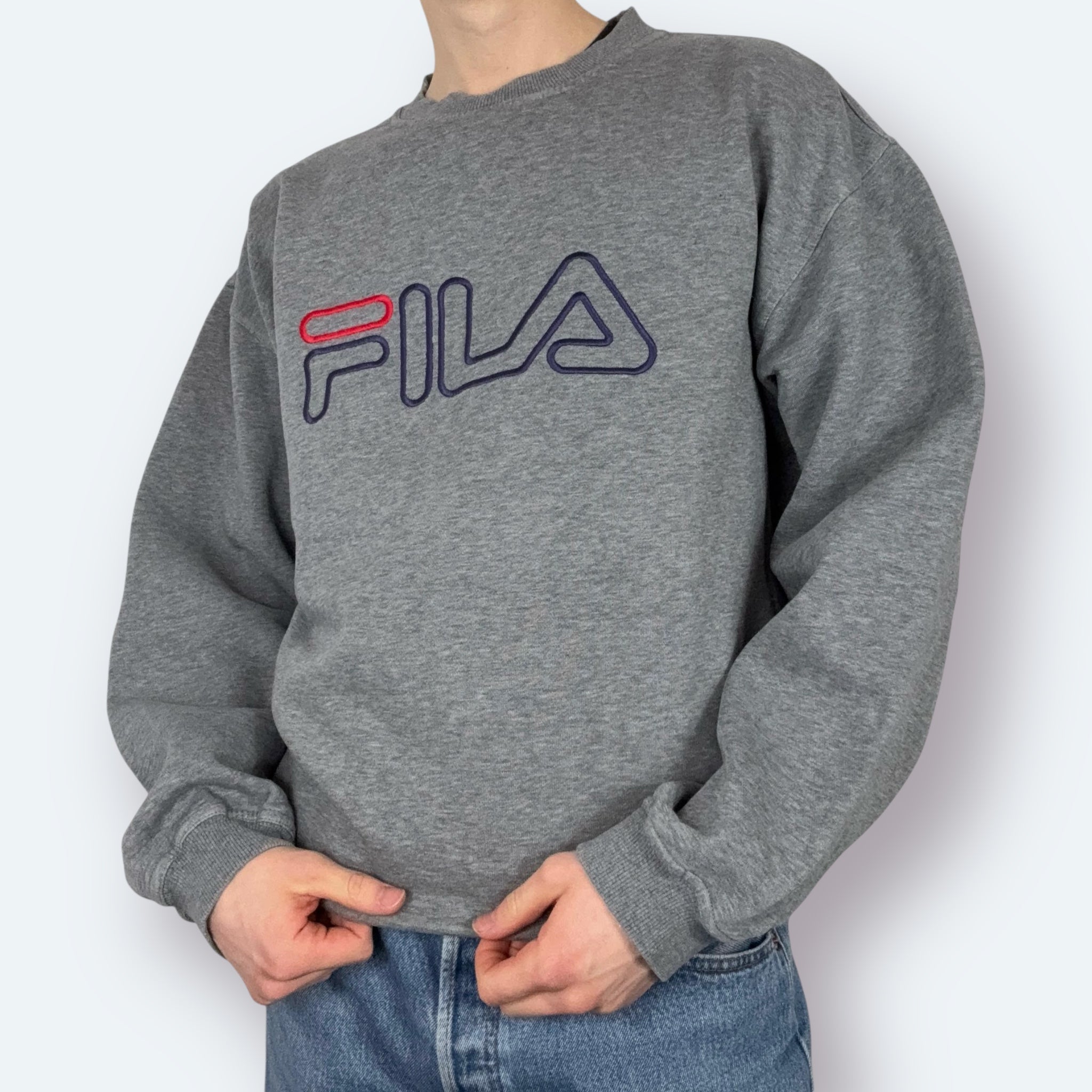 Fila Big Logo Sweater Grau L - Vinverse