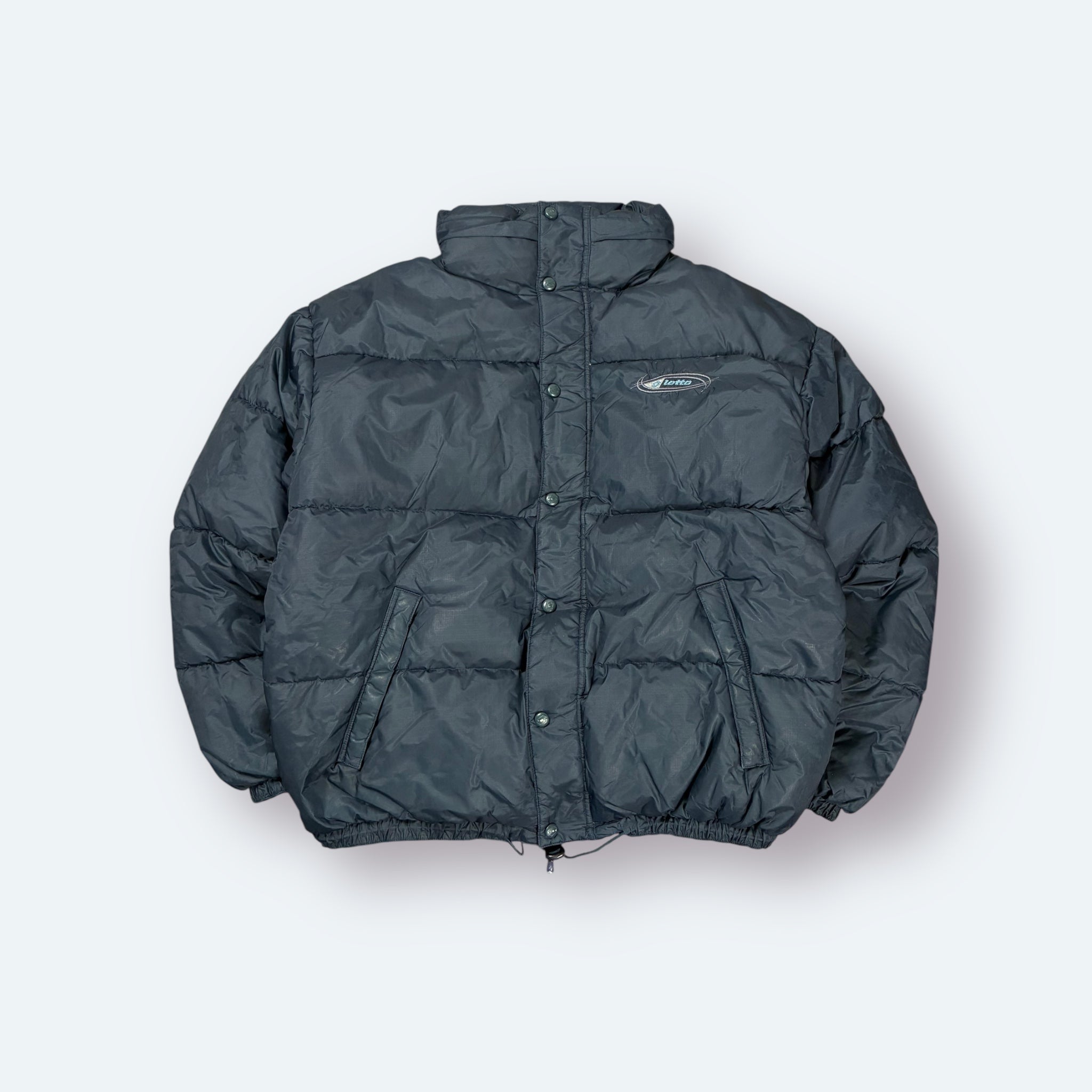 Lotto 2000s Vintage Puffer Jacke Marineblau L - Vinverse