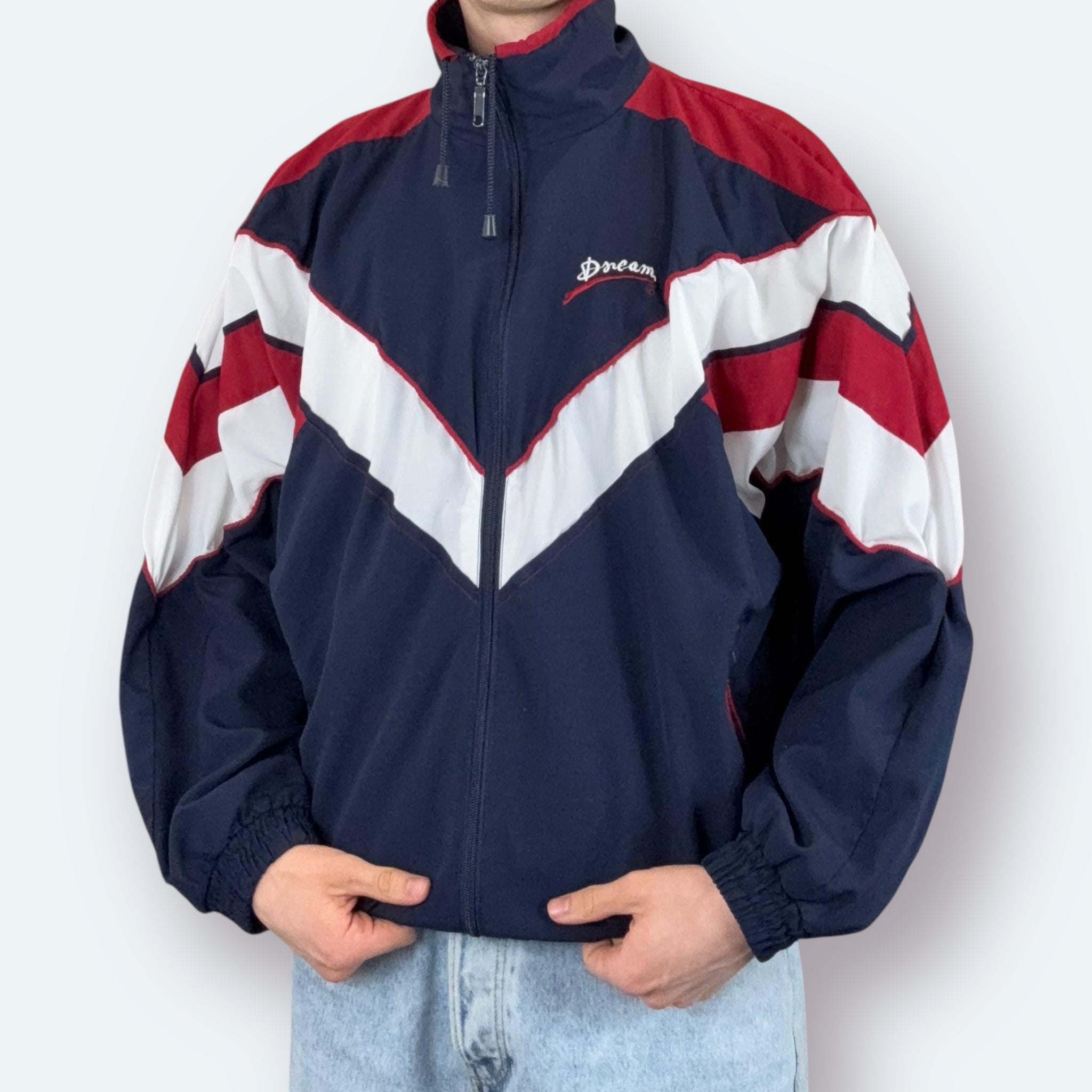 Dream Vintage Trainingsjacke Marineblau XL - Vinverse