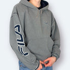 Fila Hoodie Ärmelstick Grau XL - Vinverse