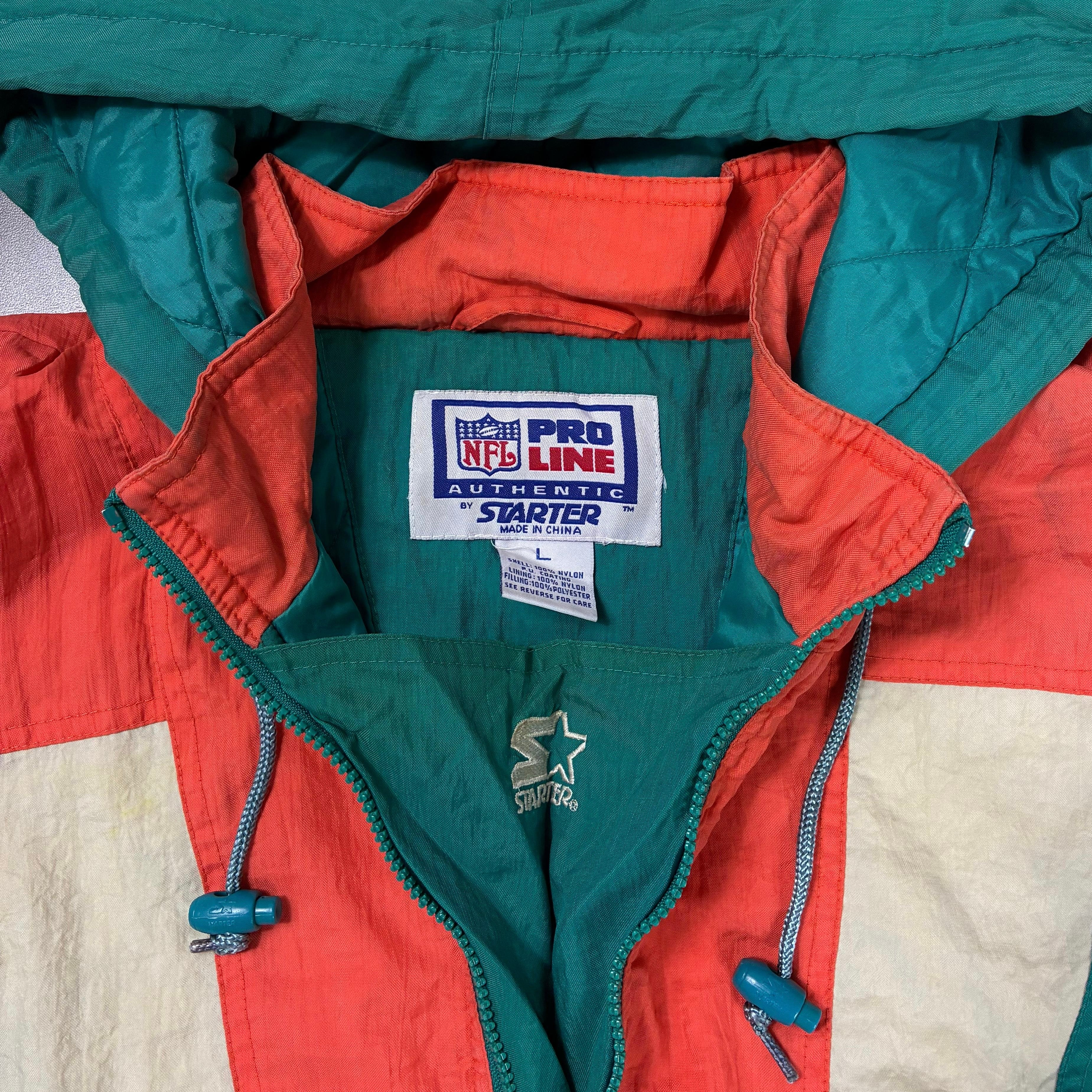 Vintage Pro Line by Starter Vintage Dolphins Jacke Türkis L - Vinverse
