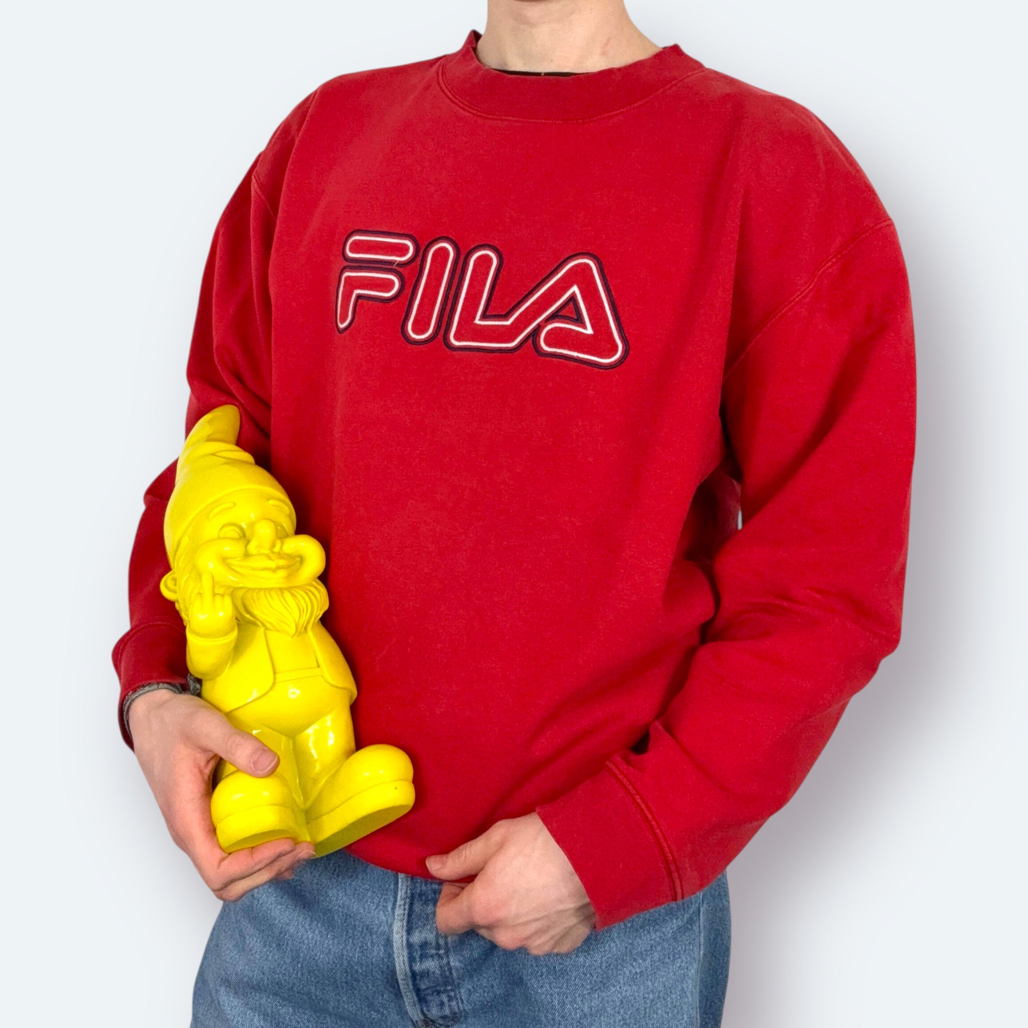 Fila Sweater Big Logo Rot XL - Vinverse