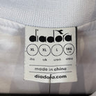 Diadora Retro 1990s Jim Courier Trainingsjacke Weiß Lila L - Vinverse