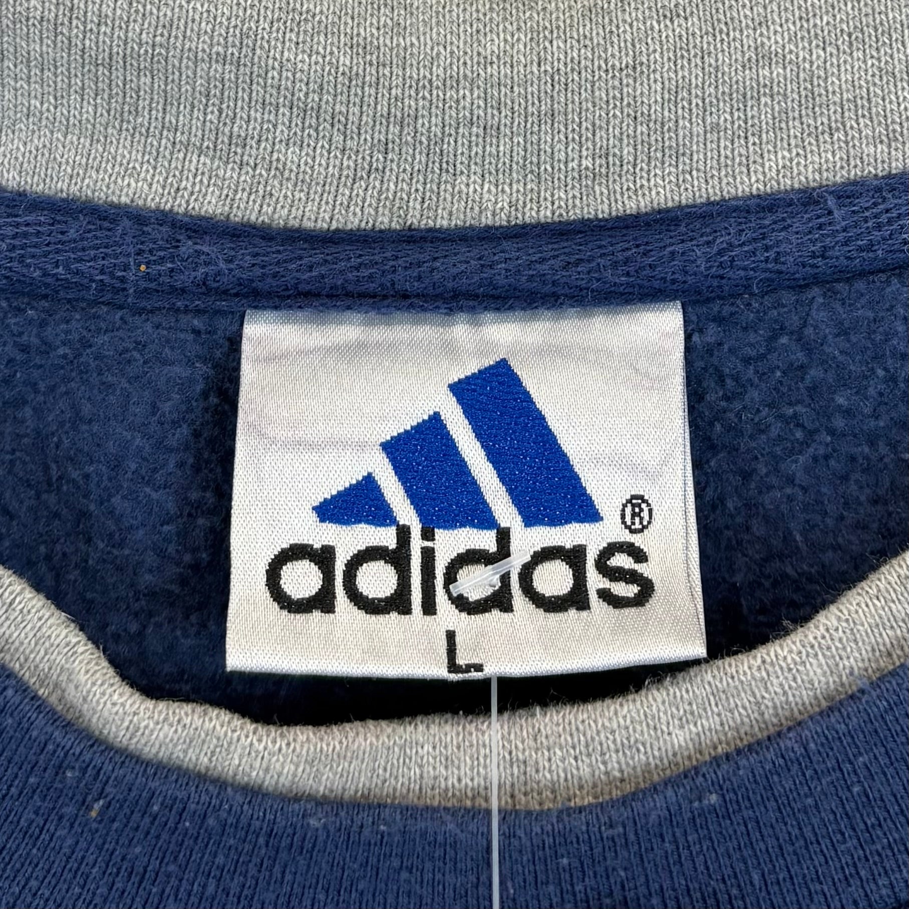 Adidas 1999 Vintage Sweater Marineblau L - Vinverse