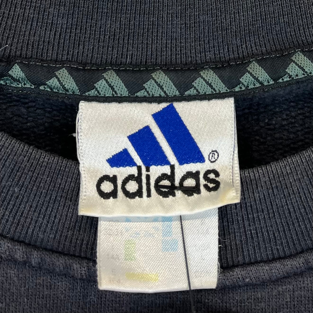 Adidas 90s Vintage Print Sweater Schwarz M - Vinverse
