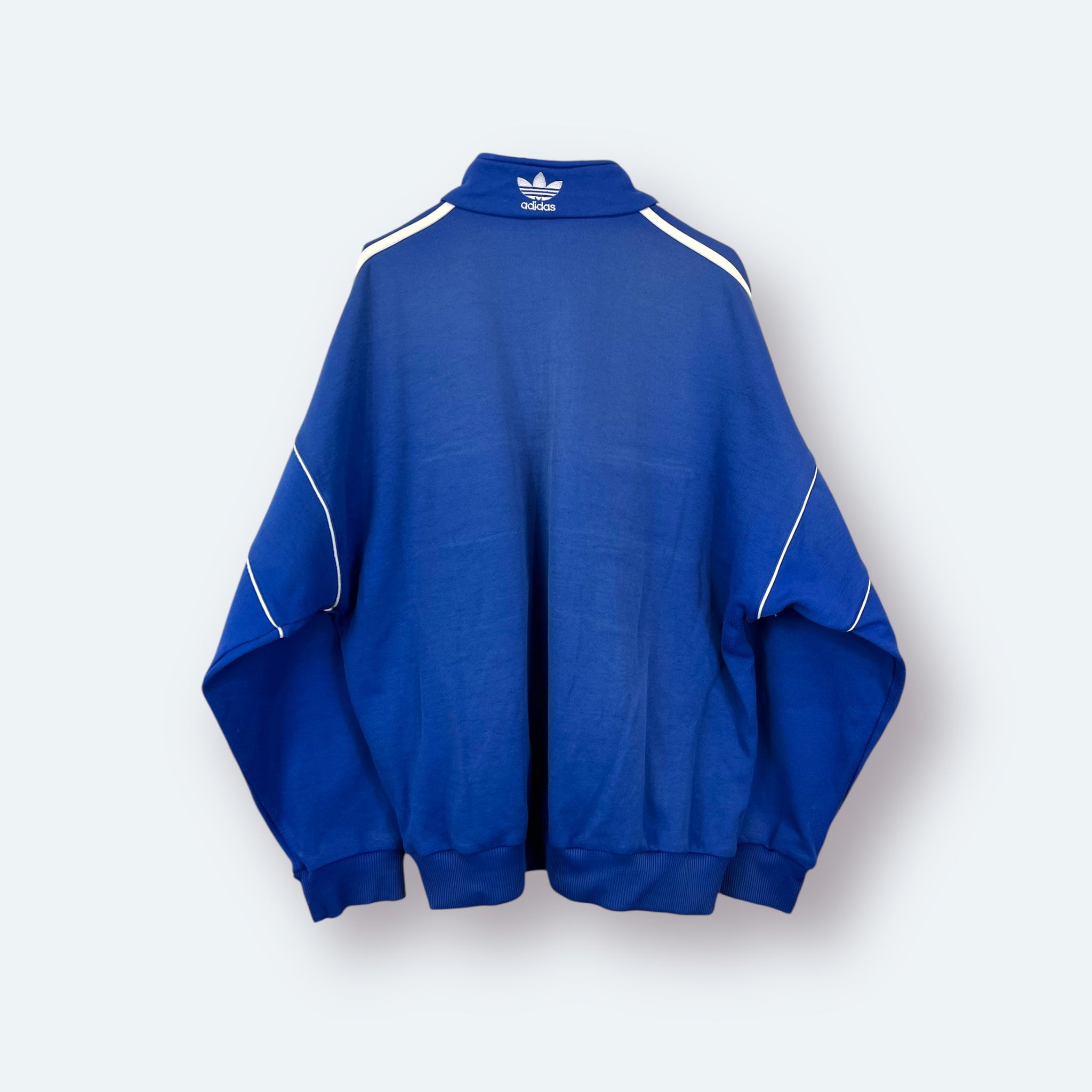 Adidas 80er Vintage Trainingsjacke Blau L - Vinverse