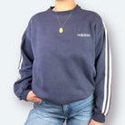 Adidas 90s Vintage Sweater Blau XS - Vinverse