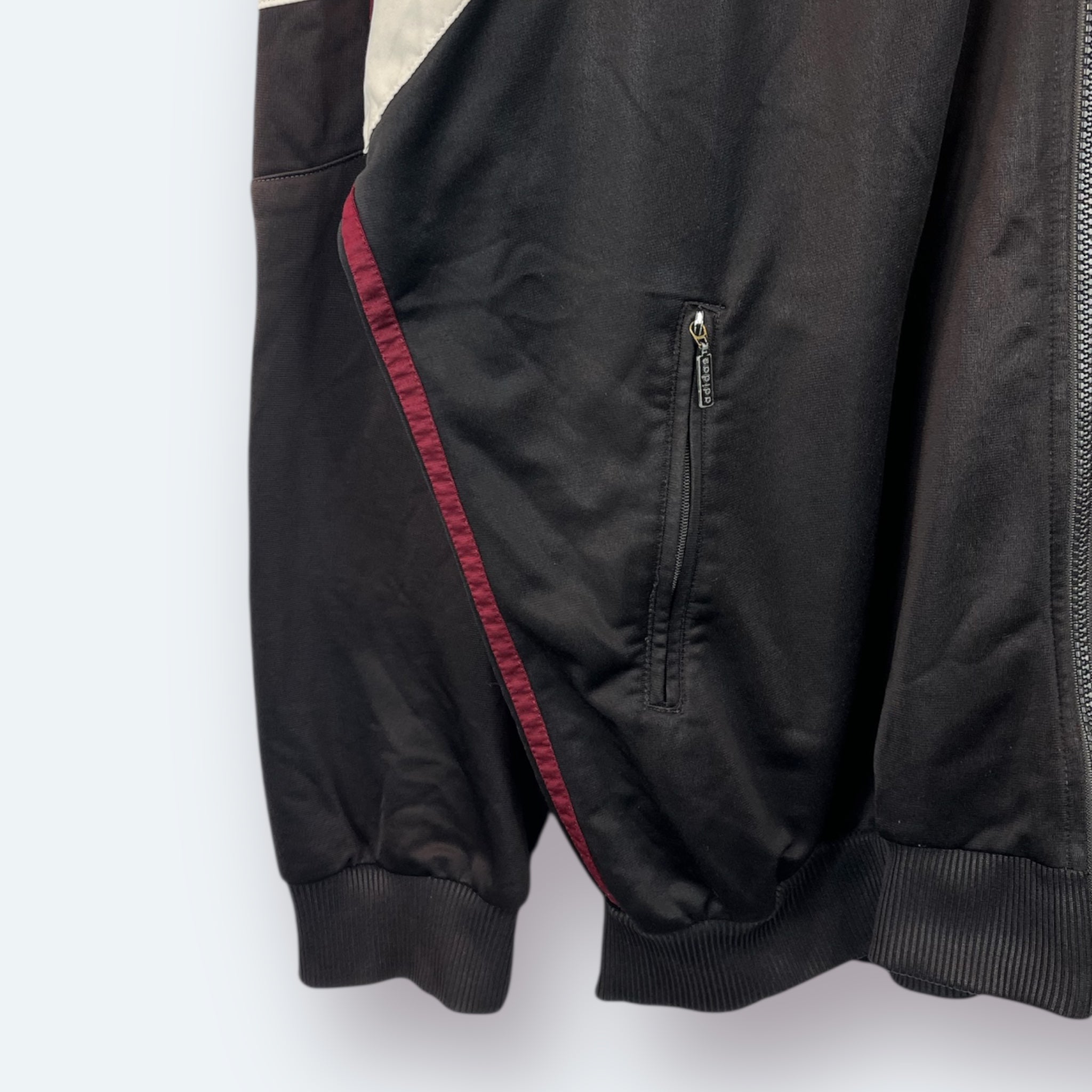 Adidas 90er Trainingsjacke bestickt Schwarz L - Vinverse
