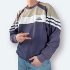 Adidas 2000 Y2K Sweater Marineblau L - Vinverse