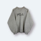 Fila 90s Vintage Sweater Grau S - Vinverse