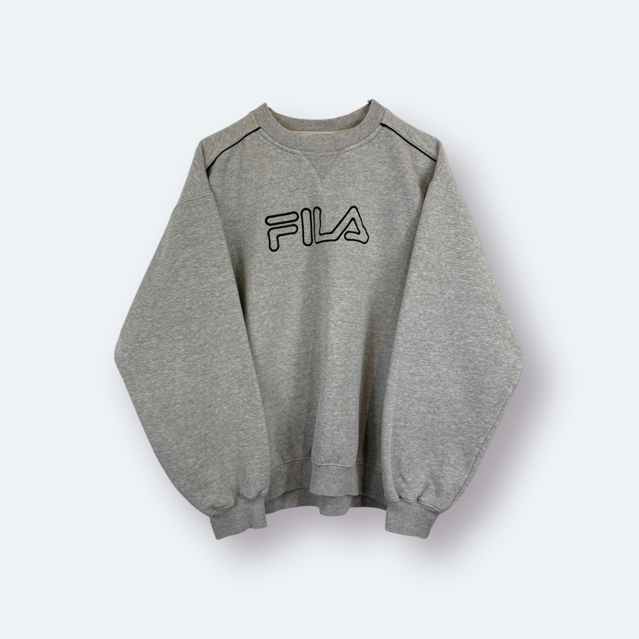 Fila 90s Vintage Sweater Grau S - Vinverse