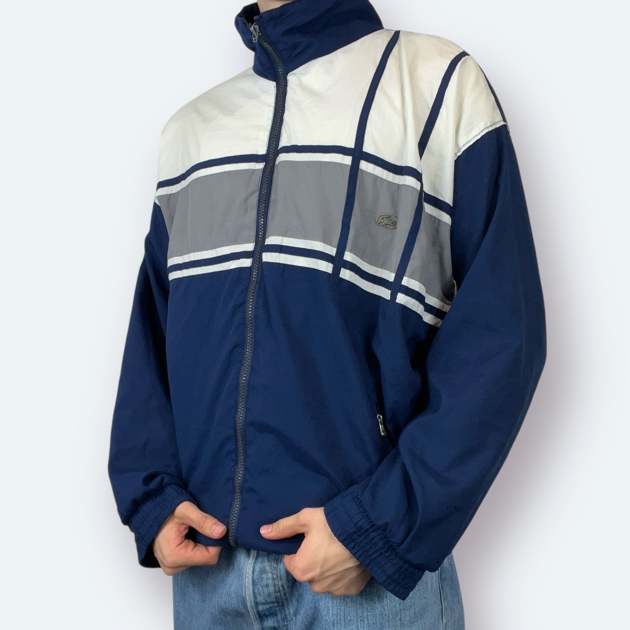 Lacoste Vintage Trainingsjacke Blau L - Vinverse