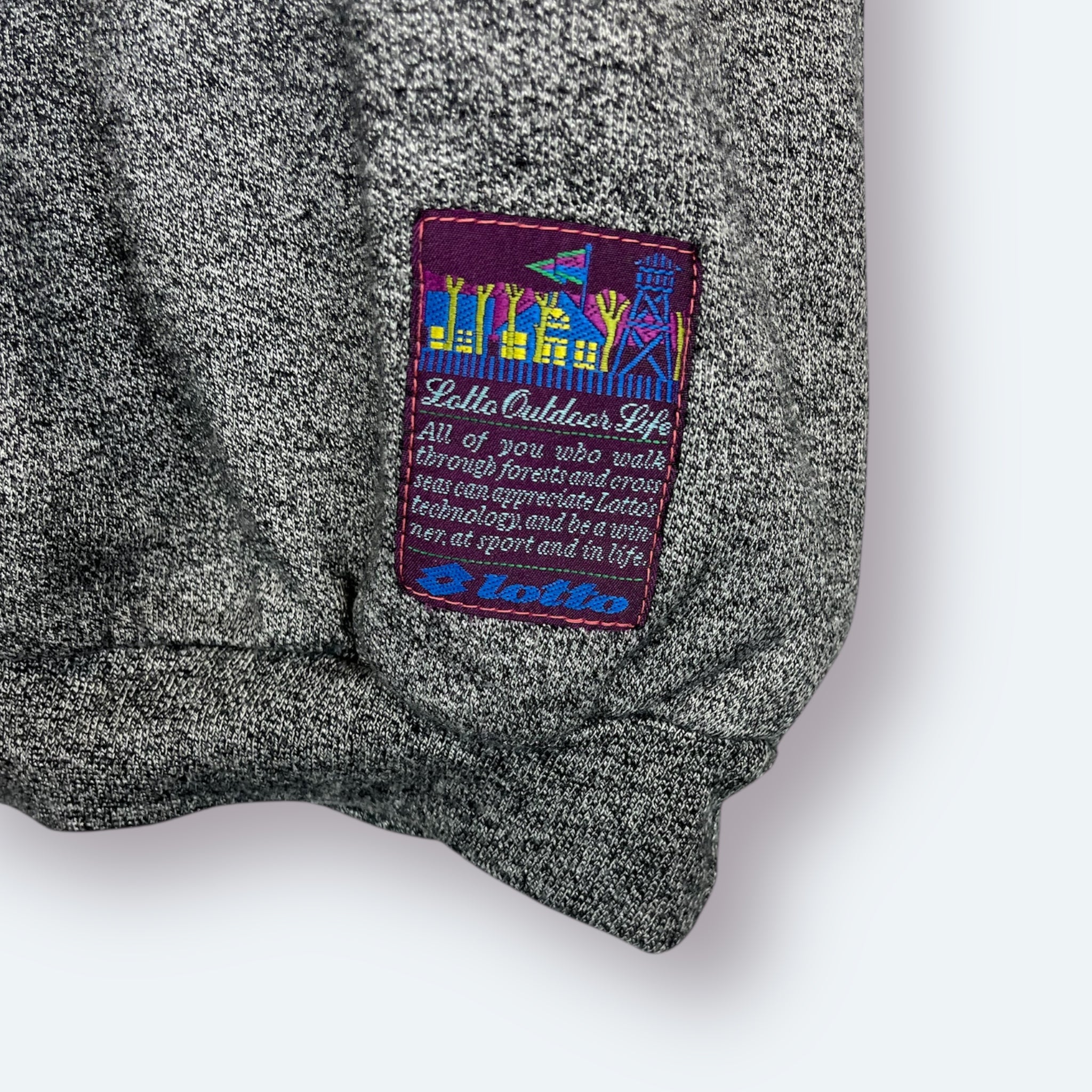 Lotto Vintage Half Zip Sweater bestickt Grau XL - Vinverse