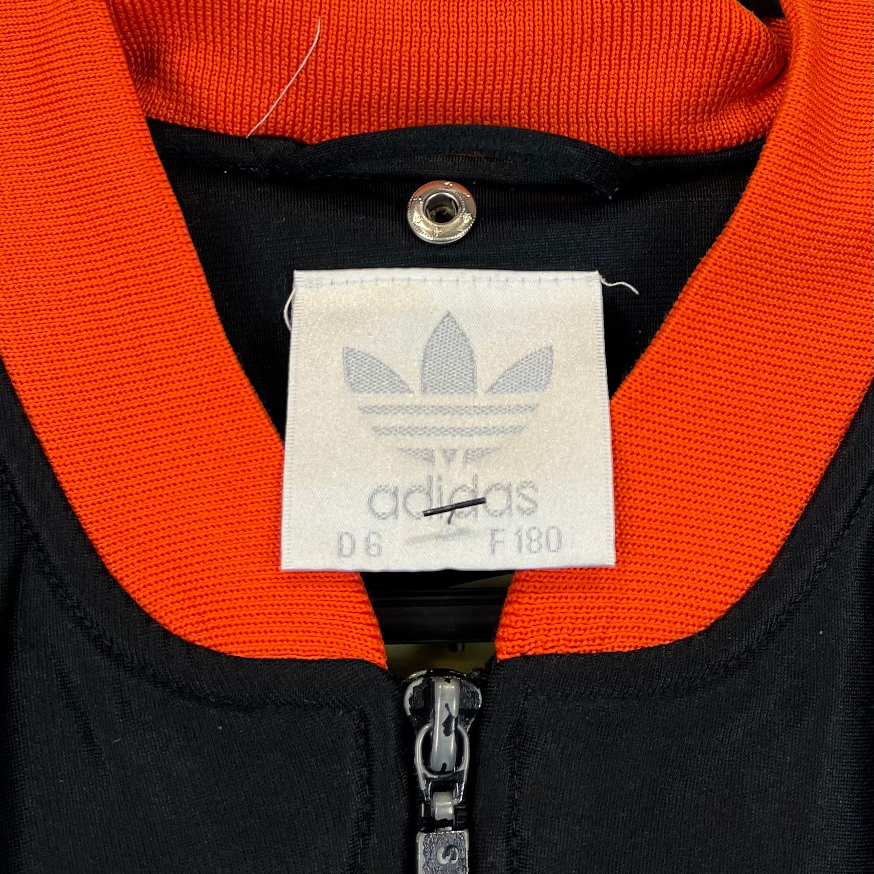Adidas 80er Trainingsjacke Schwarz Big Logo M - Vinverse