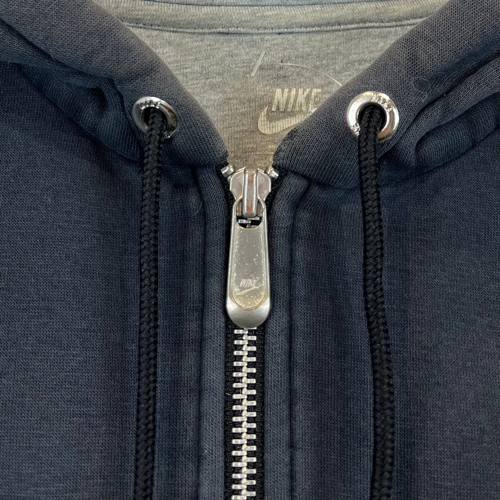 Nike Washed Big Logo Zip Hoodie Schwarz S - Vinverse