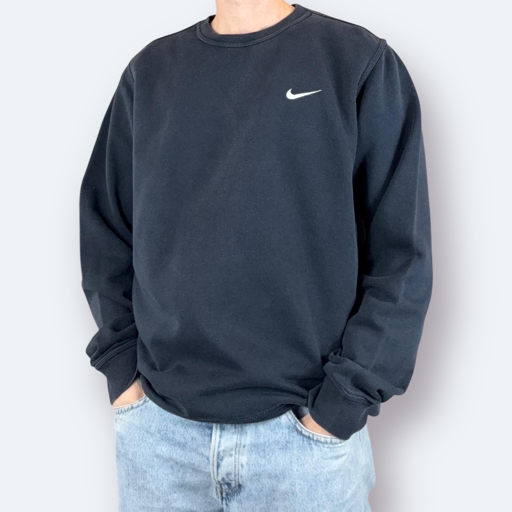 Nike Sweater bestickt Blau L - Vinverse