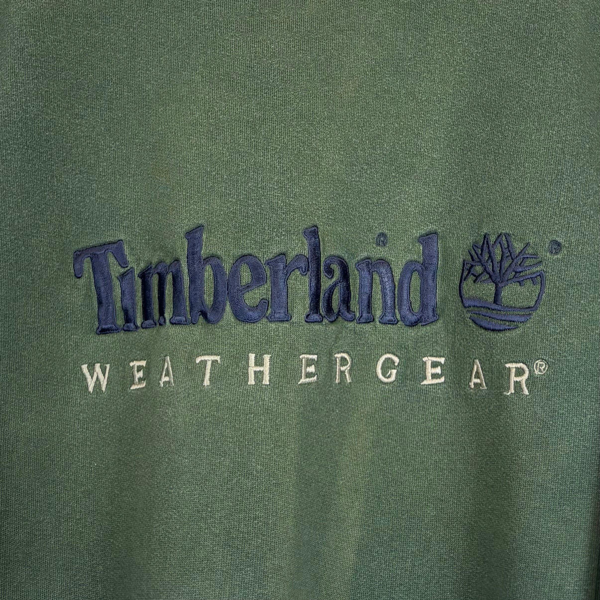Timberland 90s Big Logo Sweater Grün L - Vinverse