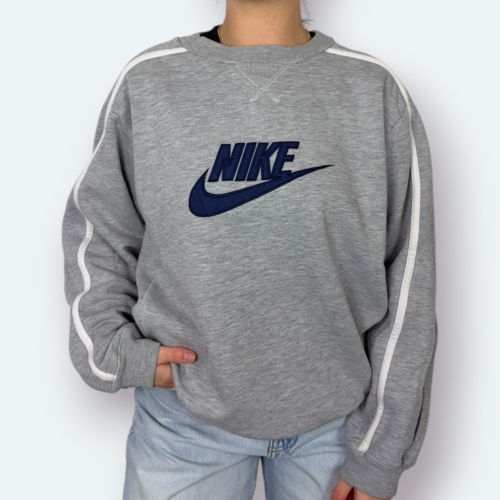 Nike Y2K Sweater Grau M - Vinverse