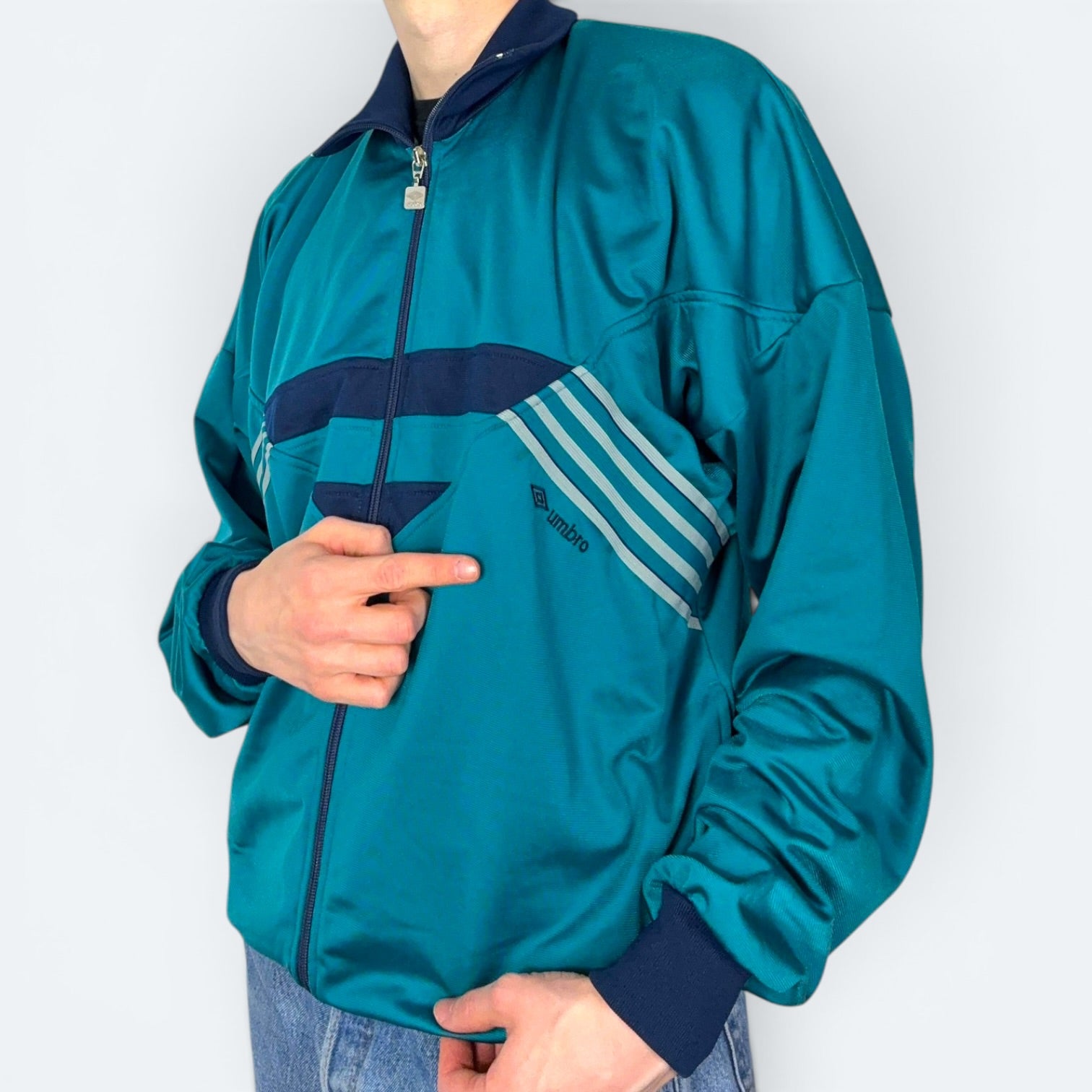 Umbro Vintage Trainingsjacke 90s Grün M - Vinverse