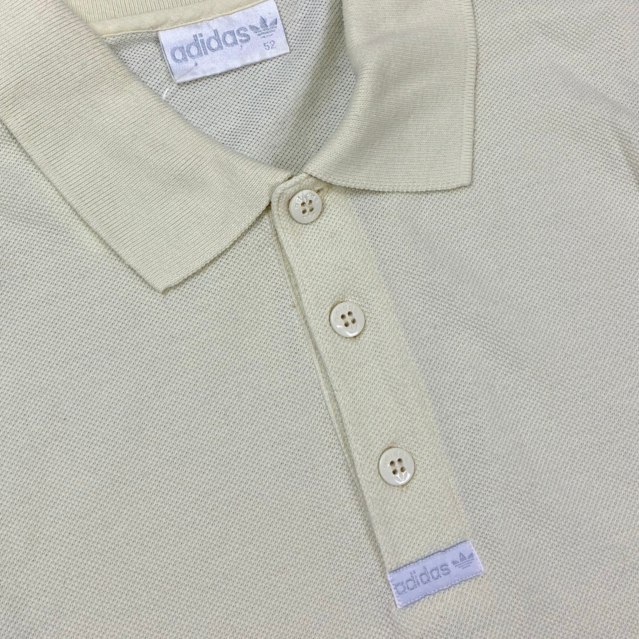 Adidas 80er Vintage Polo Shirt Gelb L - Vinverse
