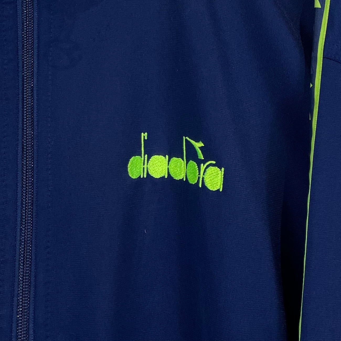 Diadora 90s Vintage Trainingsjacke Marineblau S - Vinverse