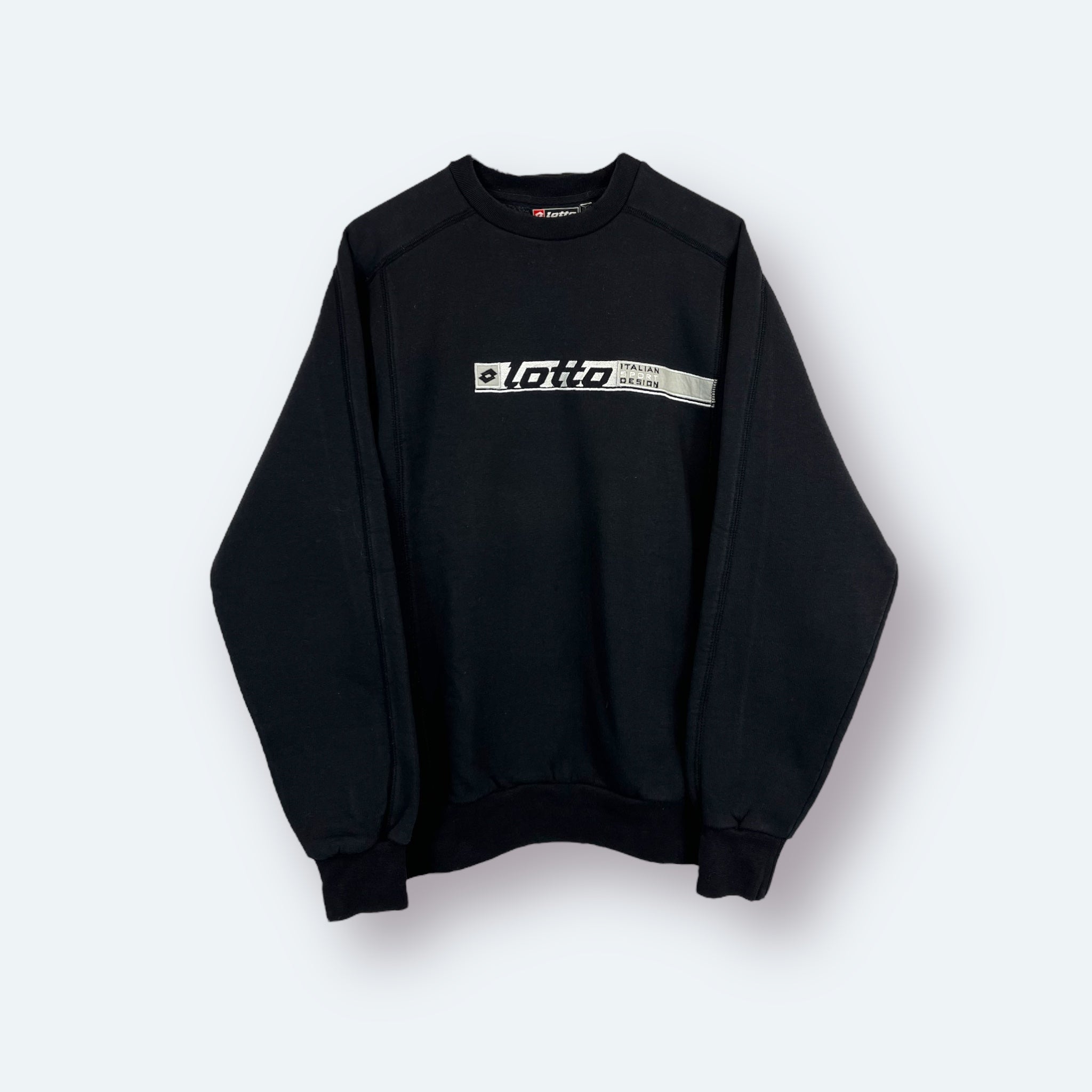 Lotto Crewneck Sweater bestickt Schwarz L - Vinverse