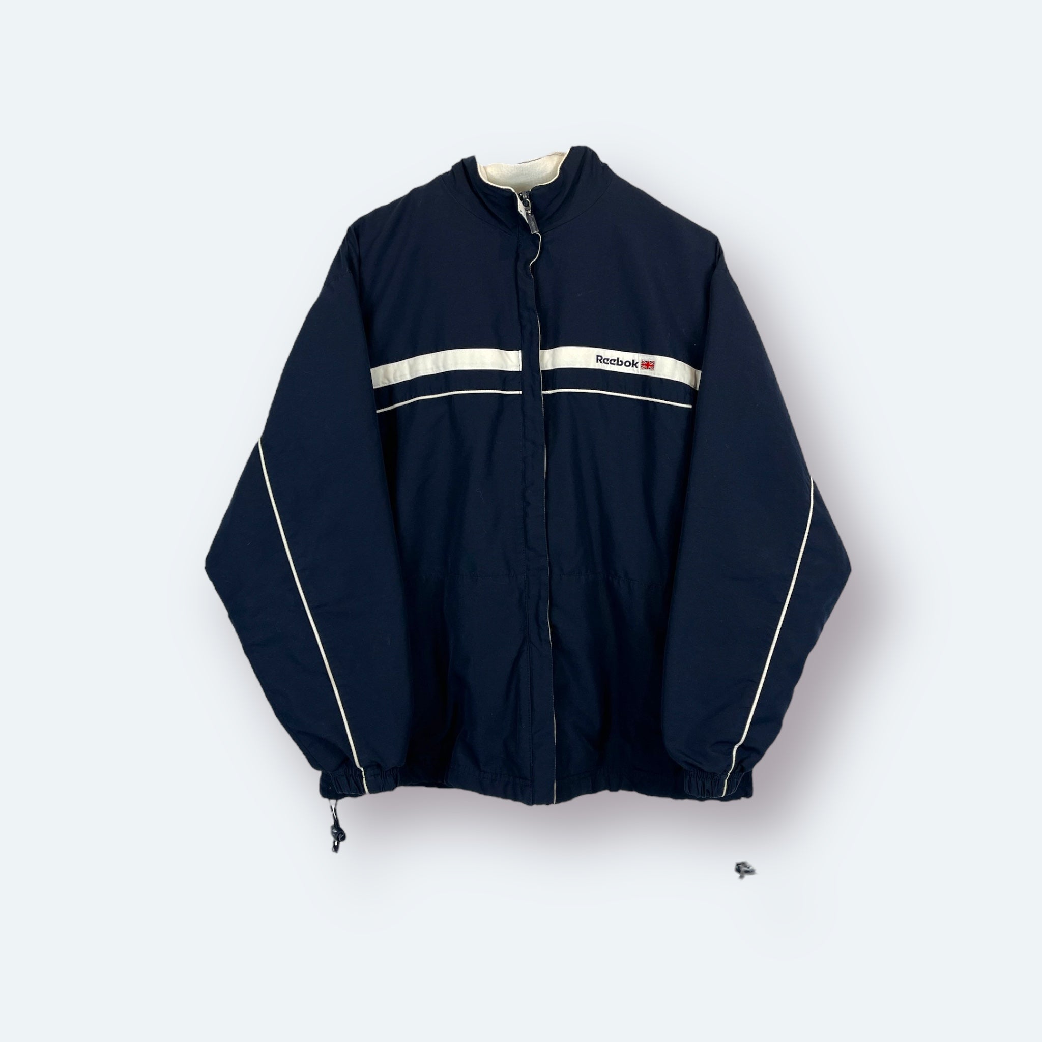 Reebok Trainingsjacke bestickt Blau S - Vinverse
