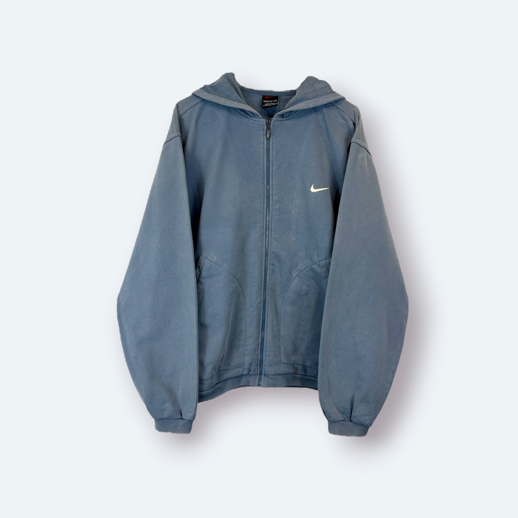 Nike 90s Vintage Zip Hoodie Blau M - Vinverse