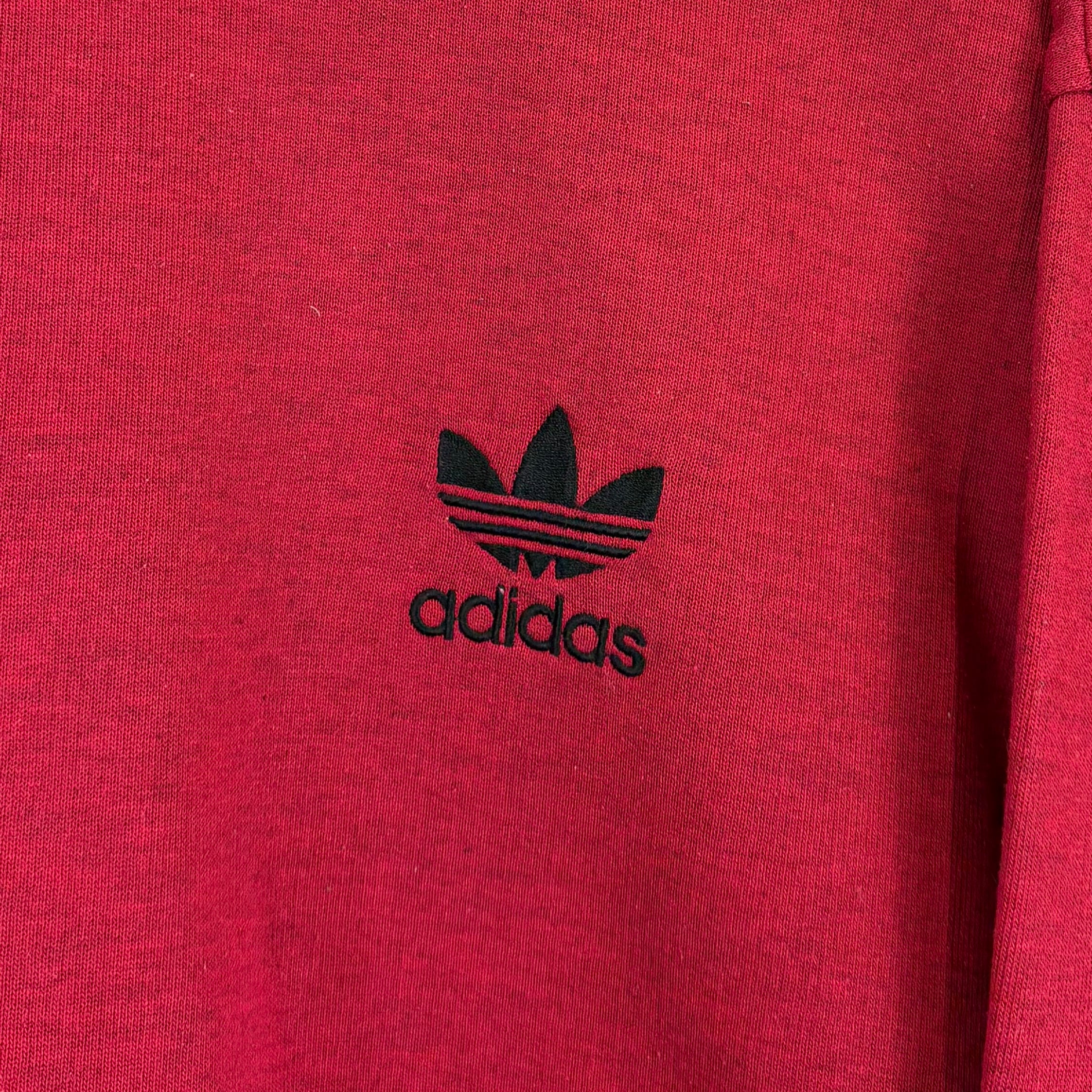 Adidas 90s Vintage Sweater Rot L - Vinverse