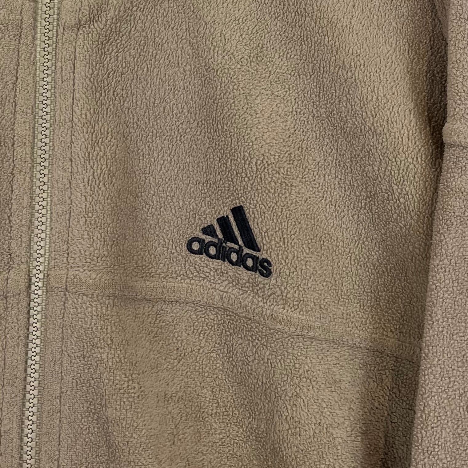 Adidas 90er Vintage Fleece Jacke Beige L - Vinverse