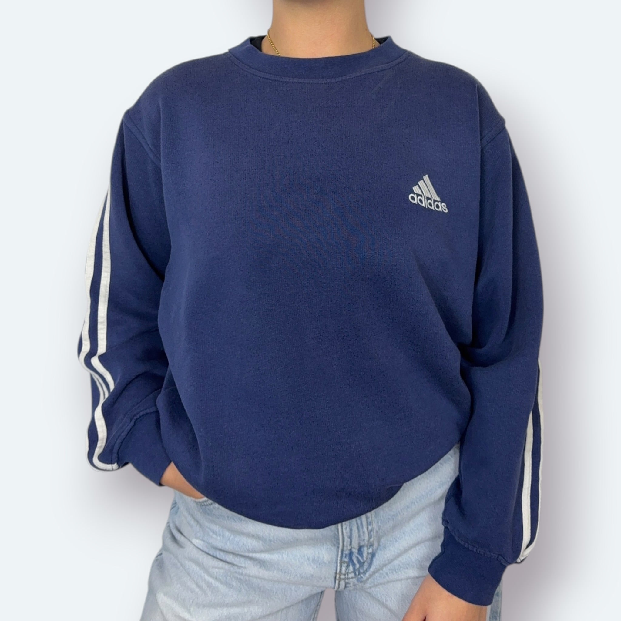 Adidas Vintage Sweater Blau L - Vinverse