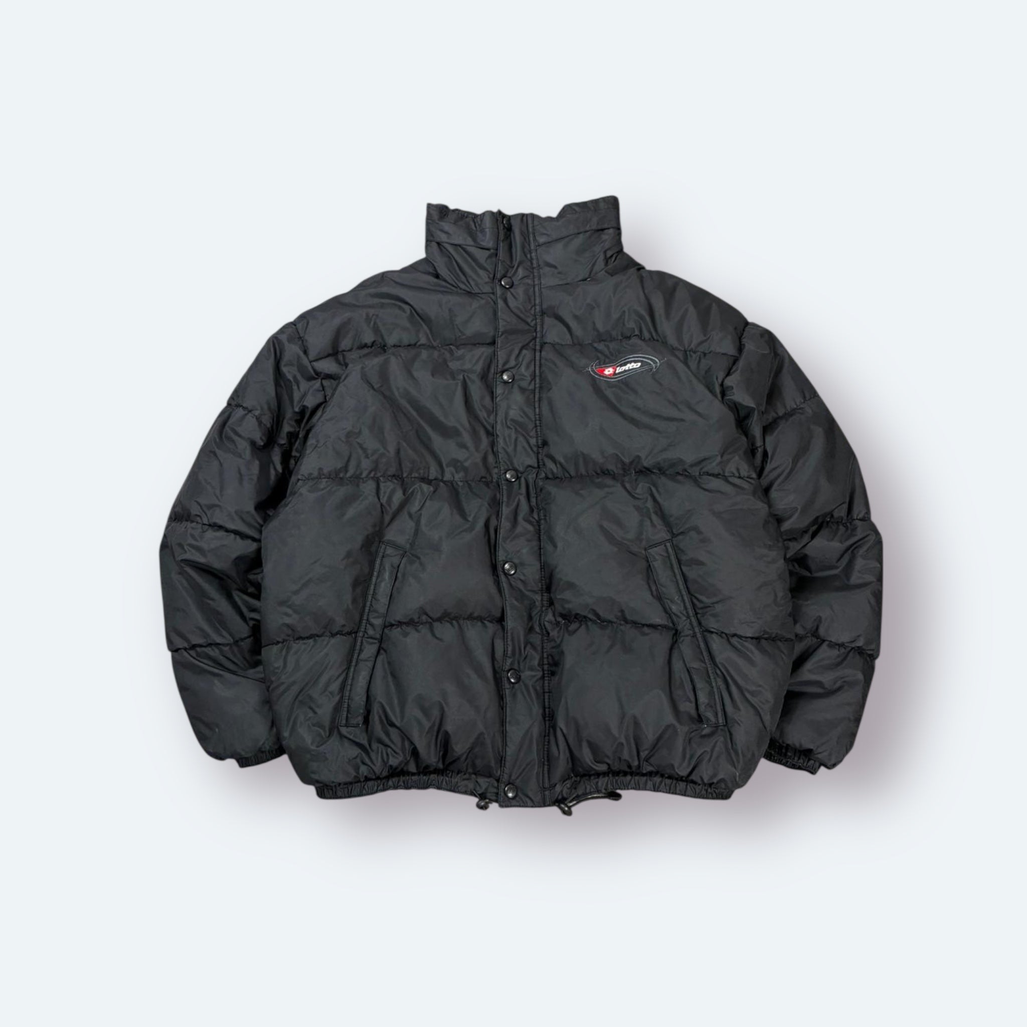 Lotto 2000s Y2K Puffer Jacke Schwarz L - Vinverse