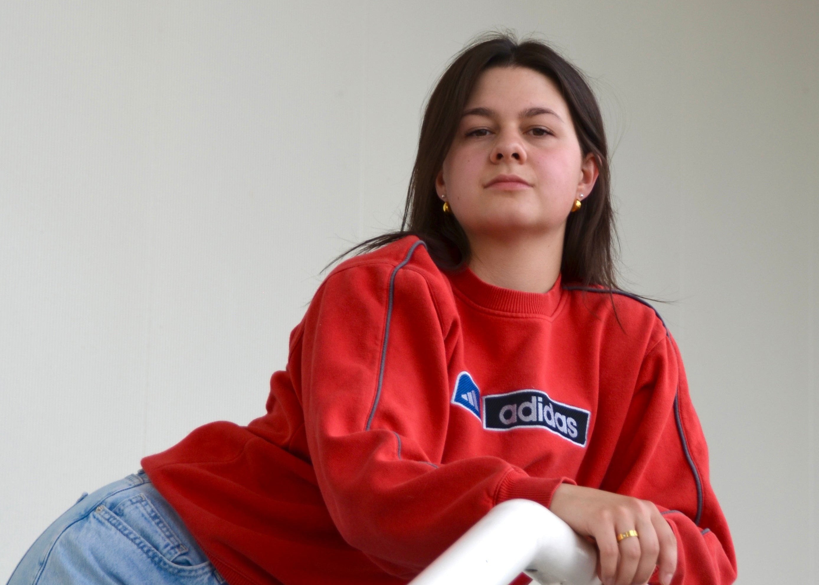Adidas Vintage Sweater 2000s Rot
